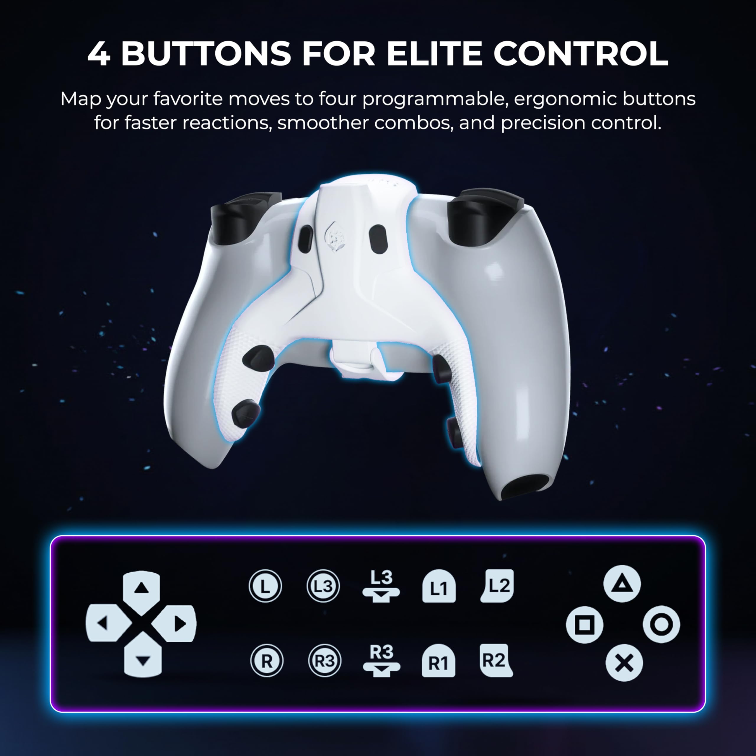 Collective Minds Strike Pack Horizon Vista for PS5 DualSense & PC | 4 Back 3