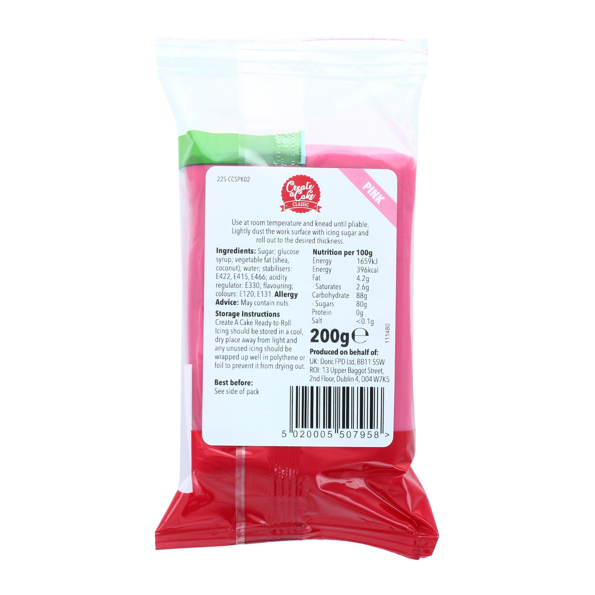 Create A Cake Ready To Roll Icing - Pink Fondant Sugar Paste for Decorating | 200g 5