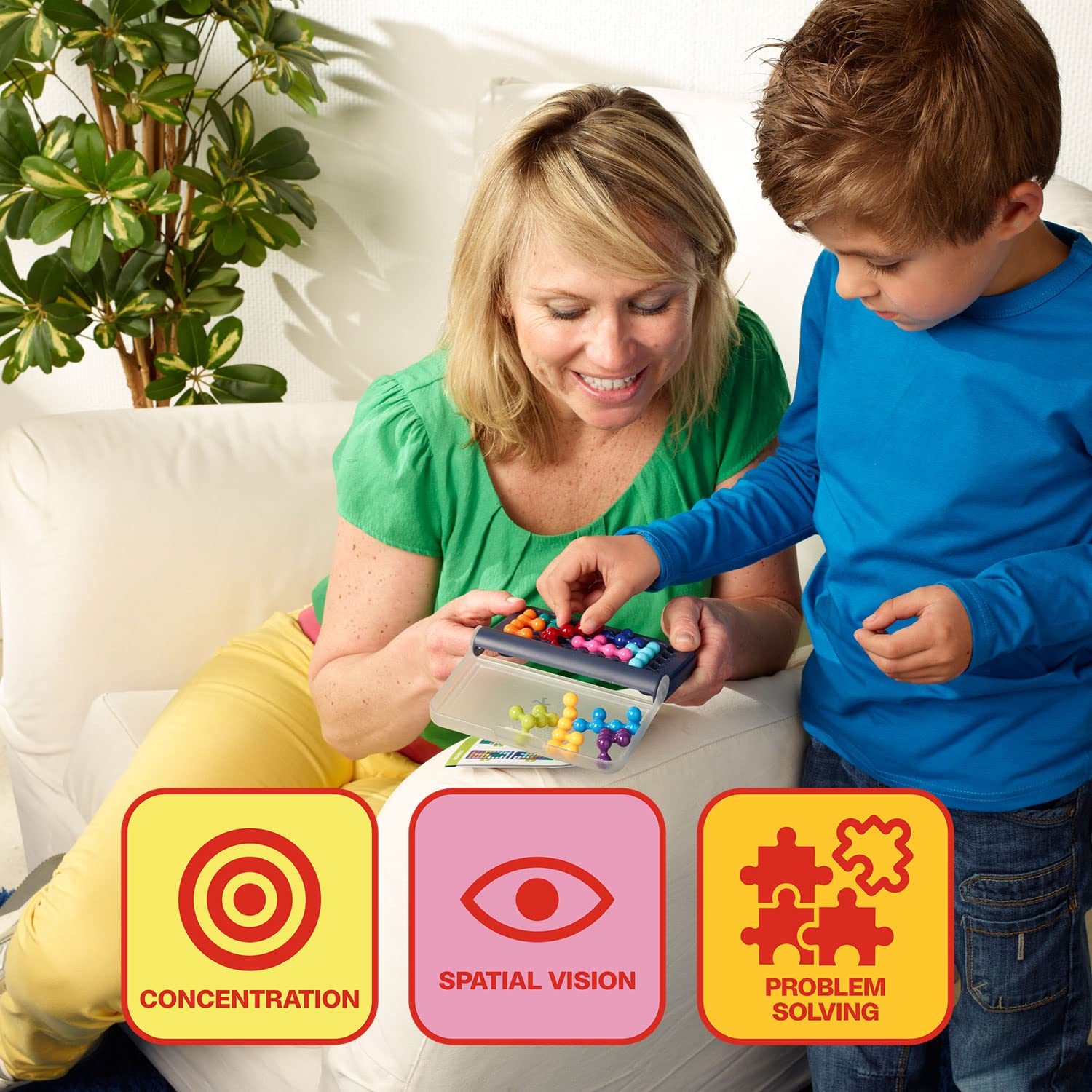 SmartGames IQ Fit Board Game - 1 Player Logic Puzzle | 120 Challenges | Ages 6+ 5