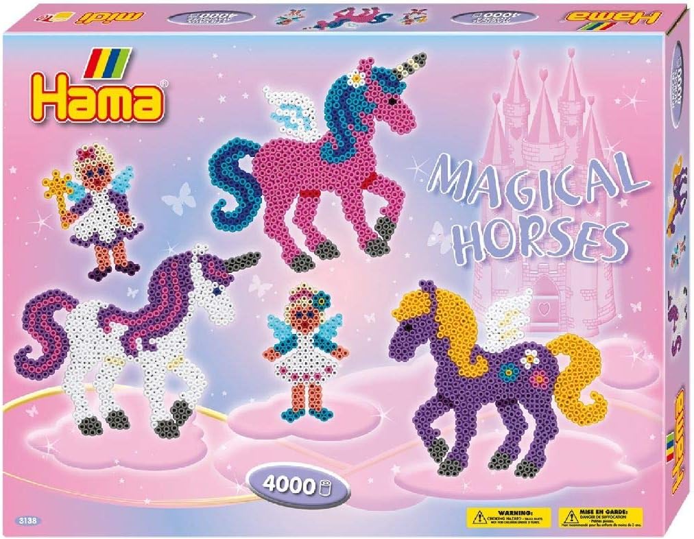 Hama Magical Horses Large Activity Box - Arts & Crafts Playset for Creative Kids 1