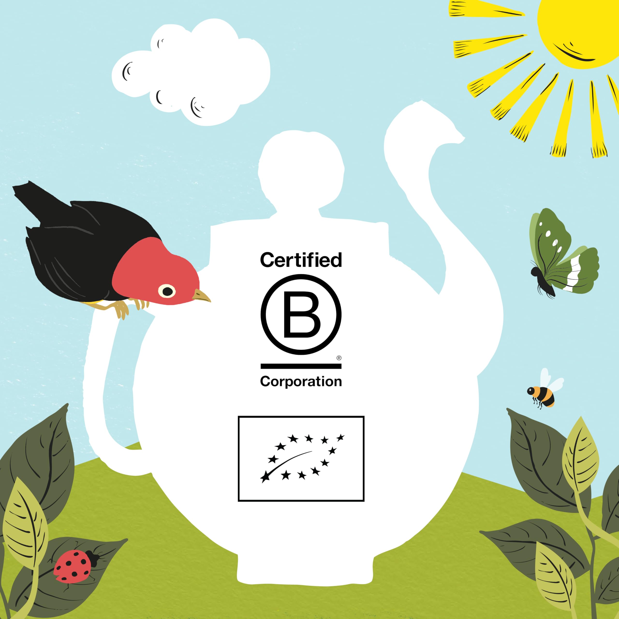 Clipper Fairtrade Organic Everyday 40 Unbleached Plastic-Free Tea Bags 9