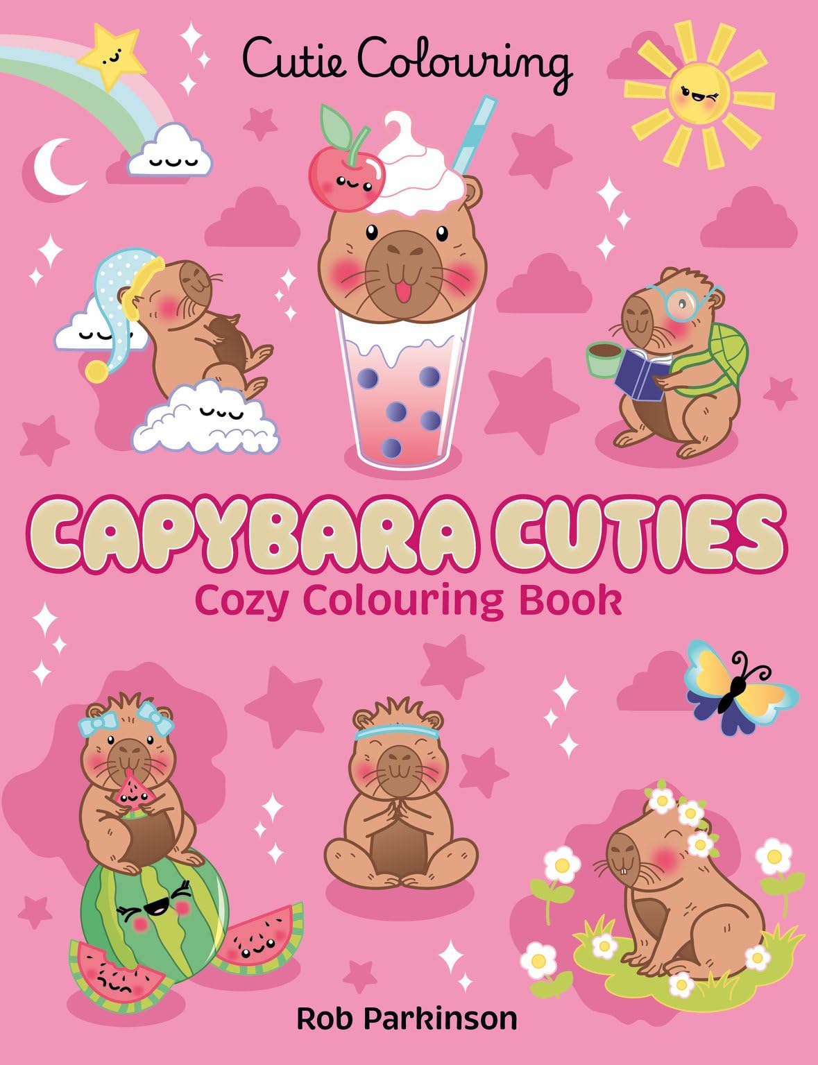 Scholastic Capybara Cuties Colouring Book - Relaxing Activity for Ages 5-7 | Paperback