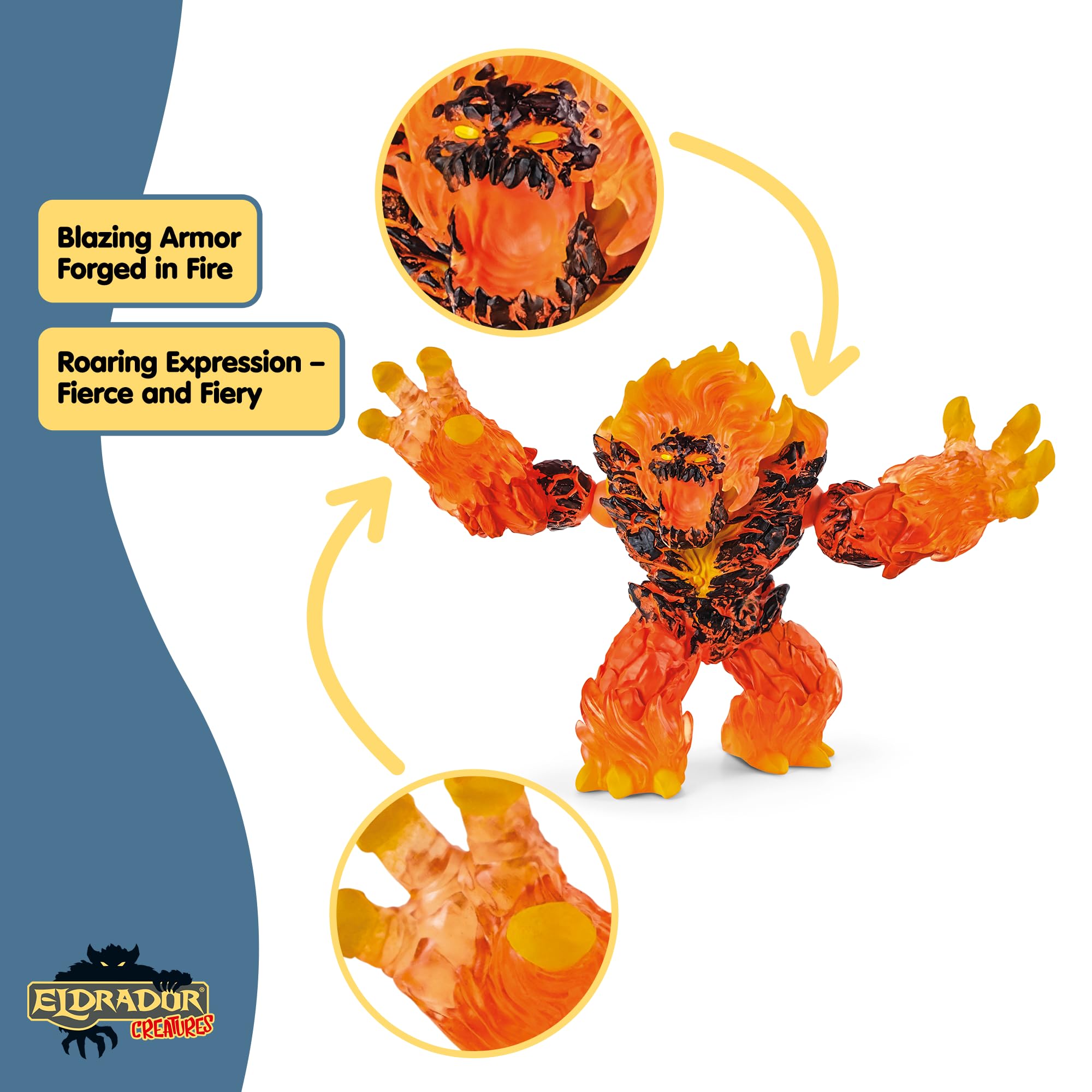 SCHLEICH Lava Smasher Eldrador Creatures Action Figure - Poseable Fantasy Monster Toy for Kids 7-14 8
