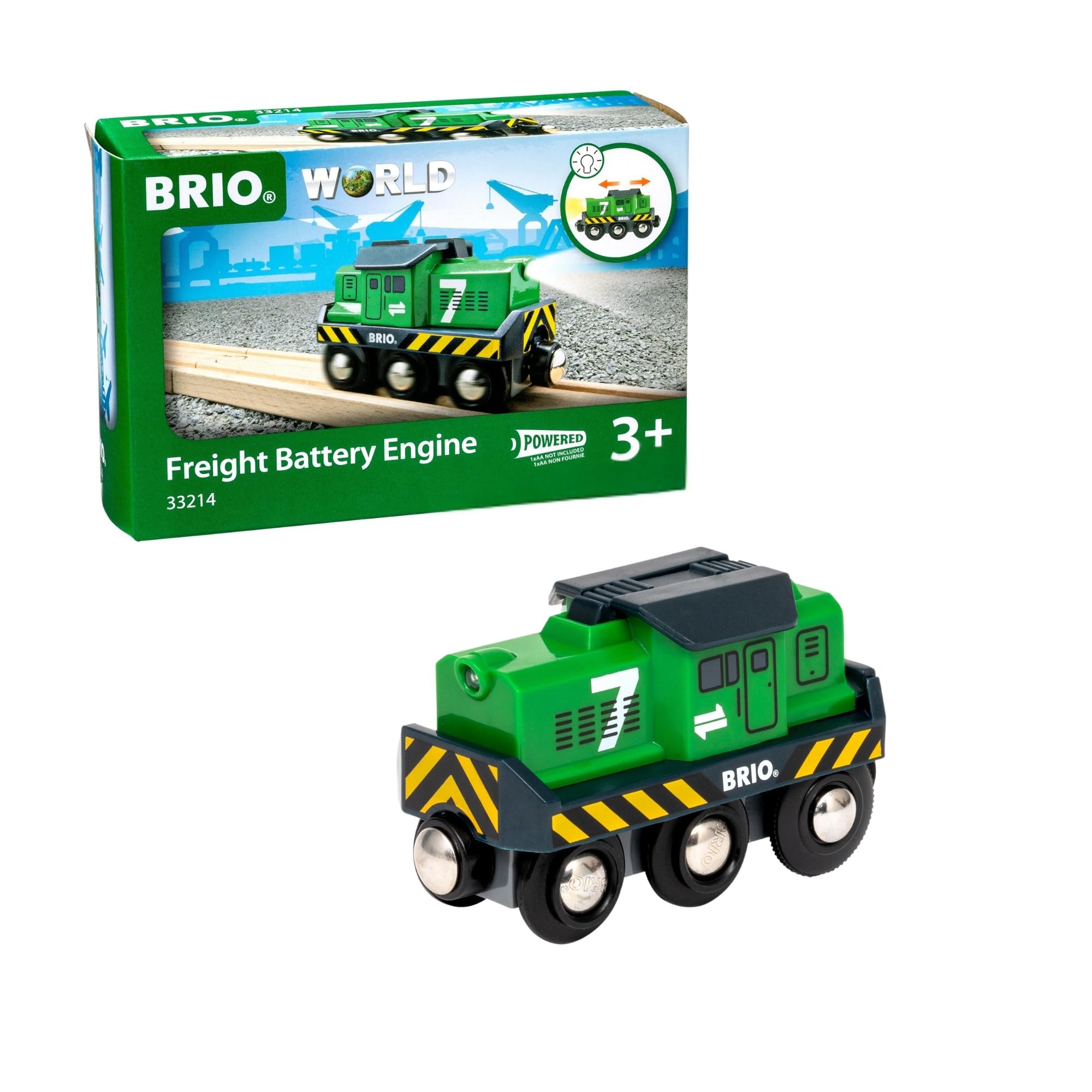 BRIO Battery Powered Freight Engine Train | Retro Design | Ages 3+
