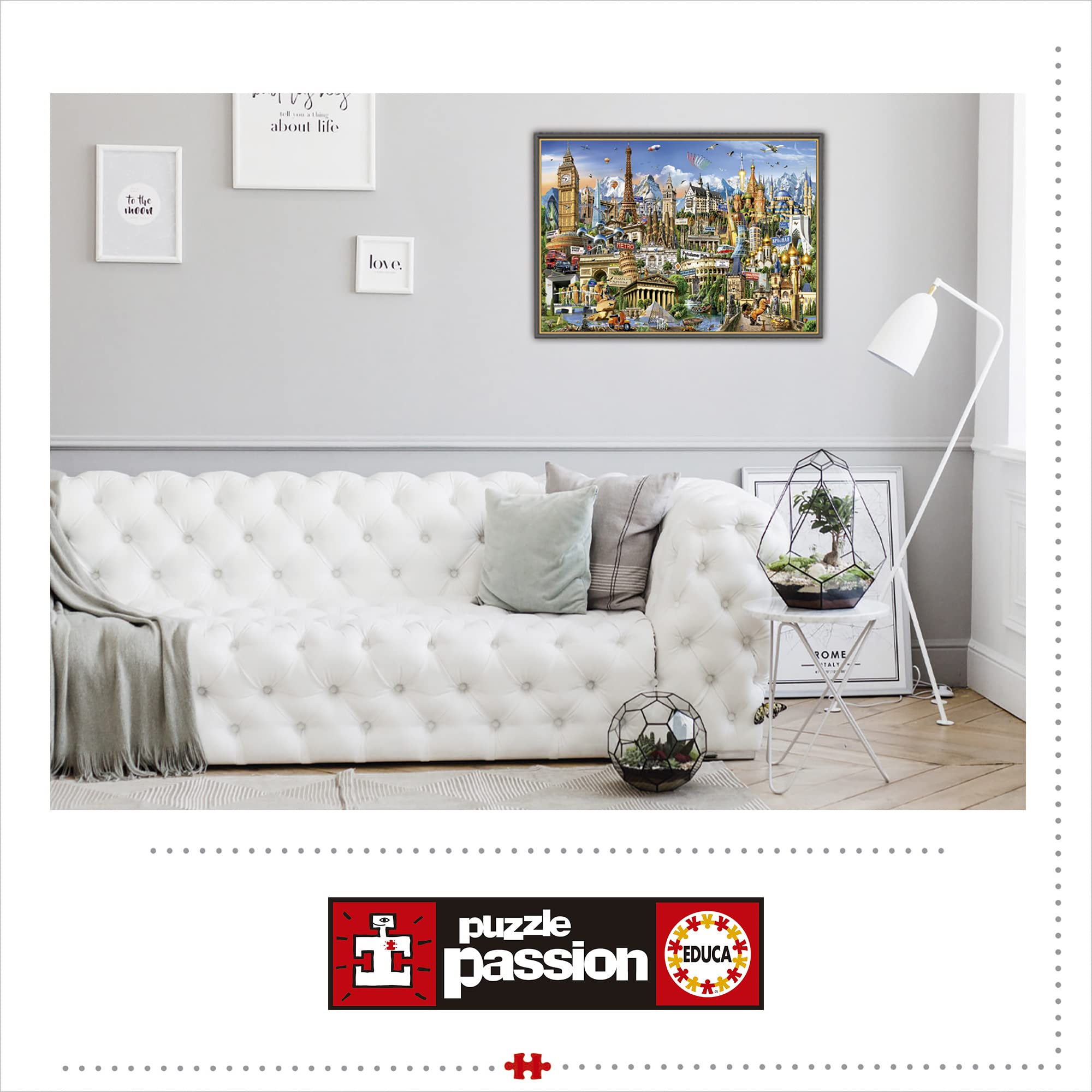 Educa Borrás 17697 Symbol of Europe 2000 Piece Jigsaw Puzzle - Landmarks of Europe 5