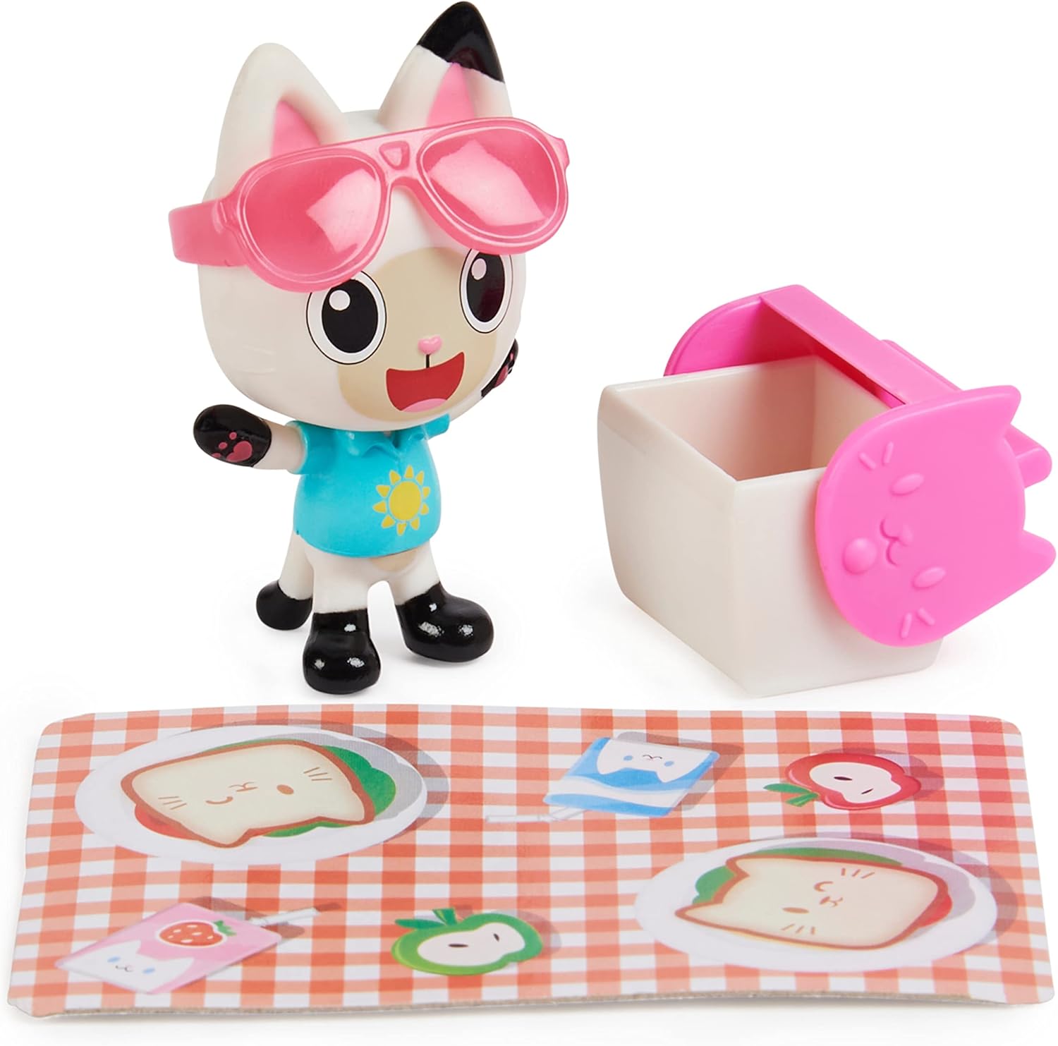 Gabby's Dollhouse Carlita Car with Pandy Paws Figure & Picnic Playset - Interactive Vehicle for Kids 3+ 3