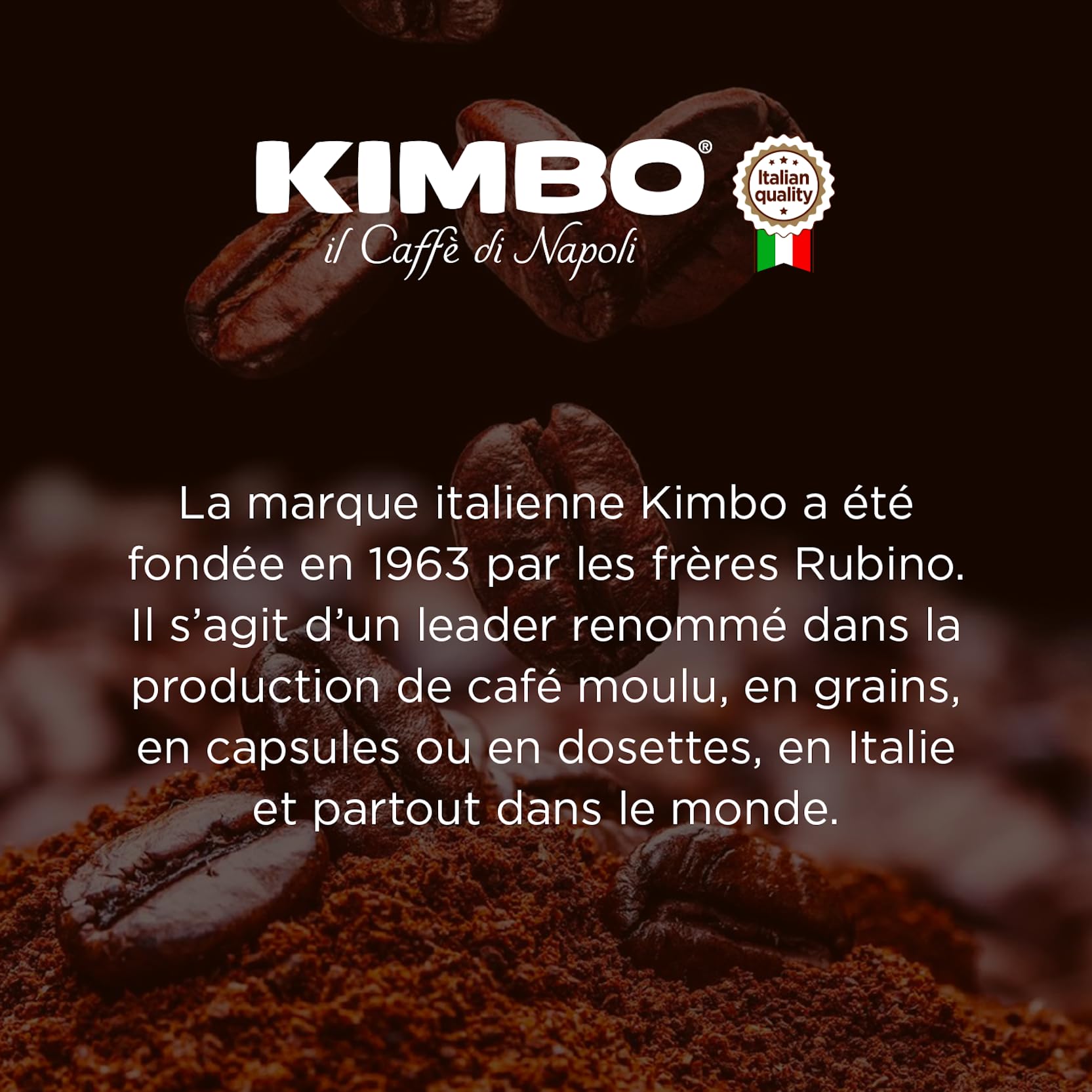 Kimbo Intenso gemahlener Kaffee 250 g – italienische mittlere Röstung für Mokkakanne und Filtermaschinen 3