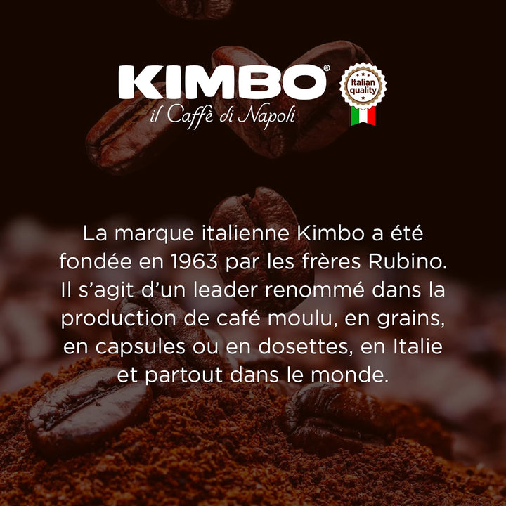 Kimbo Intenso Ground Coffee 250g - Italian Medium Roast for Moka Pot & Filter Machines