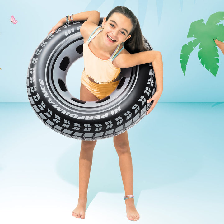 Intex 36" Radial Champs Tyre Tube - Inflatable Pool Toy for Kids 9+