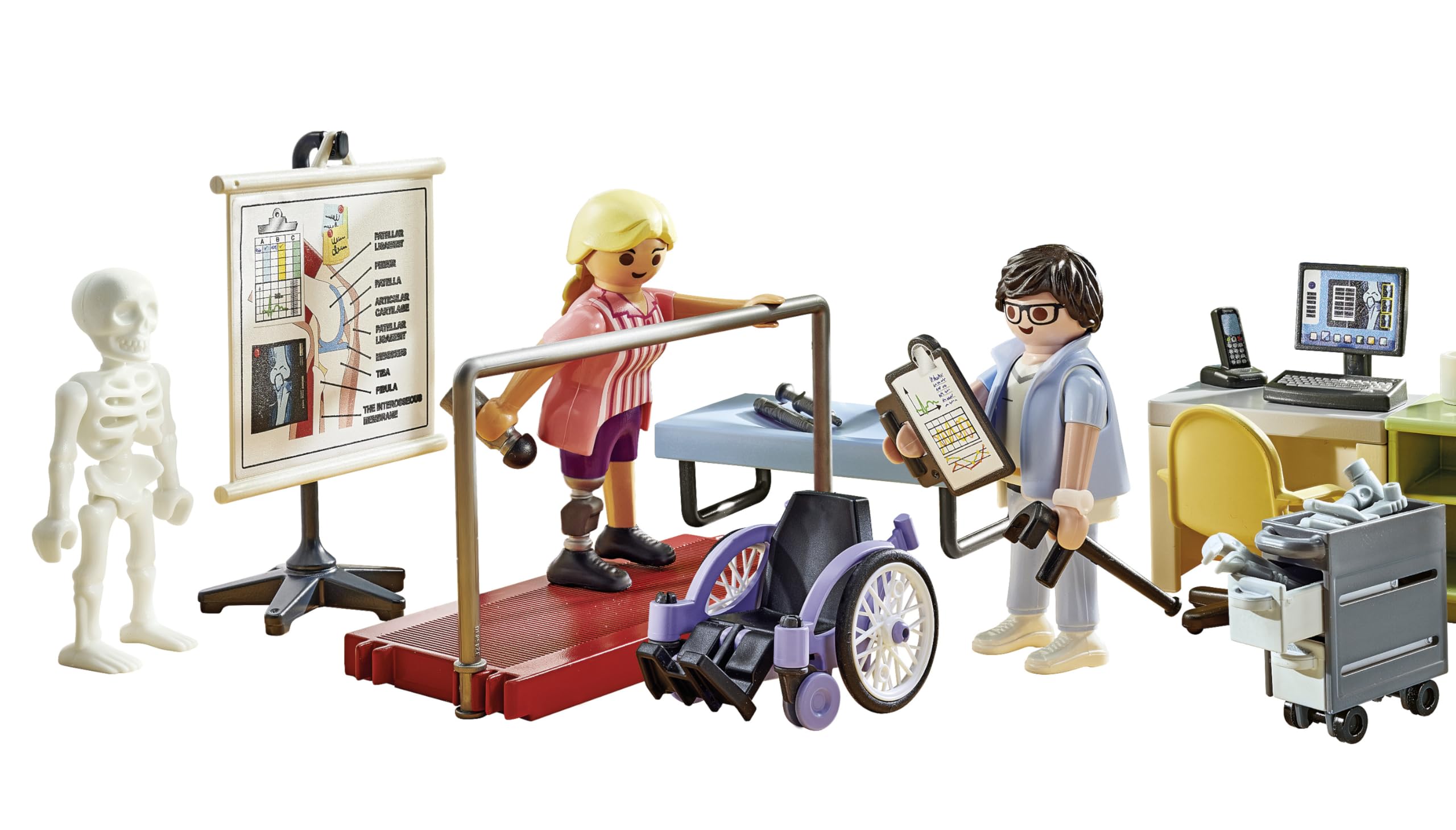 Playmobil 71617 Action Heroes Orthopedics Playset - Caring Treatment Role Play for Kids 4+ 12