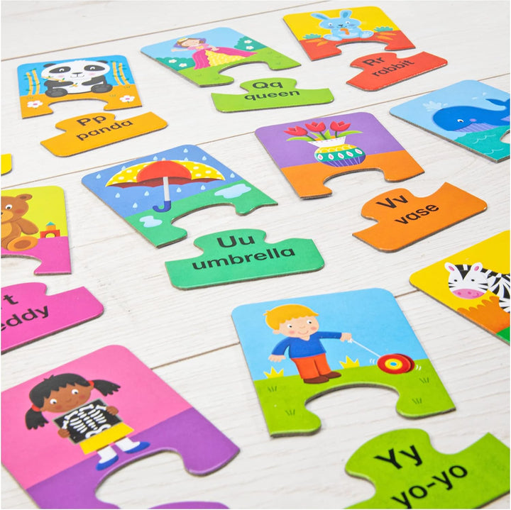 Galt Toys Alphabet Puzzles - 26 Two-Piece Educational Jigsaw Puzzles for Kids 3+