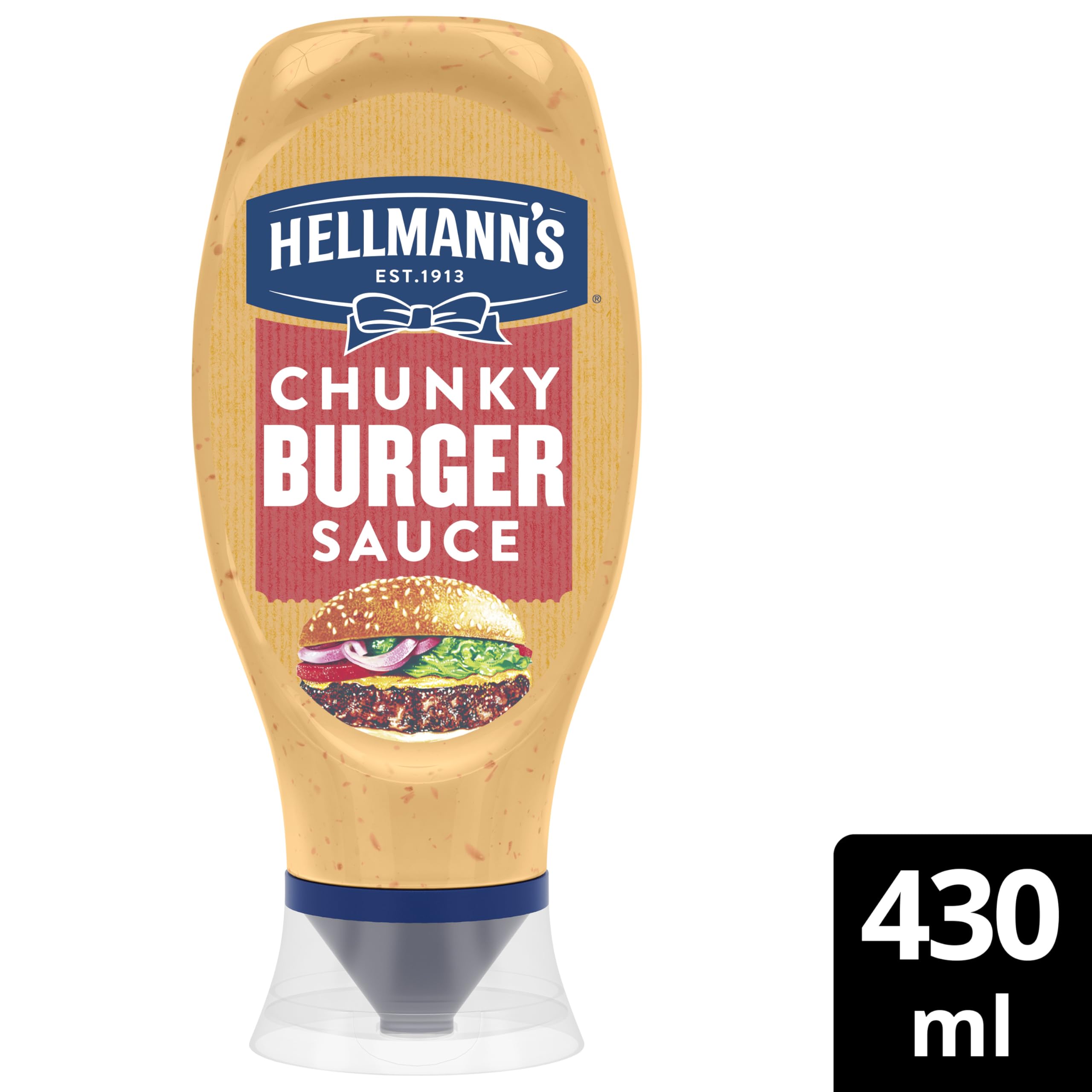 Hellmann's Chunky Burger Sauce - Creamy with Gherkins & Chilli | 430ml 2