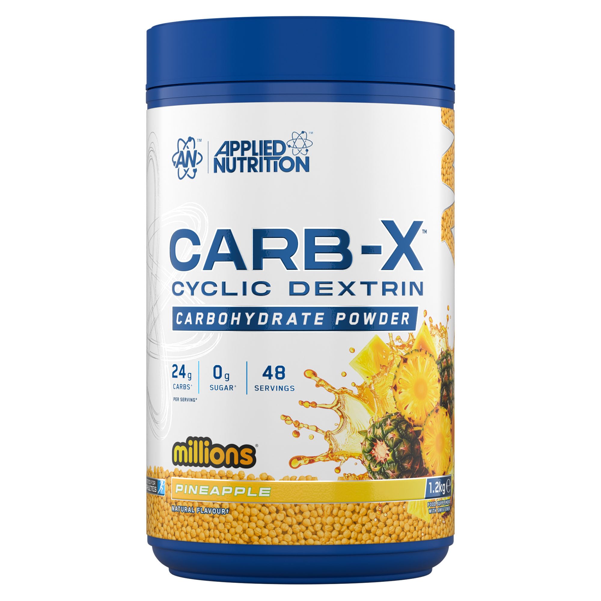 Applied Nutrition Carb X Highly Branched Cyclic Dextrin Carbohydrates Powder | 1200g Tub | Vegan, Gluten-Free