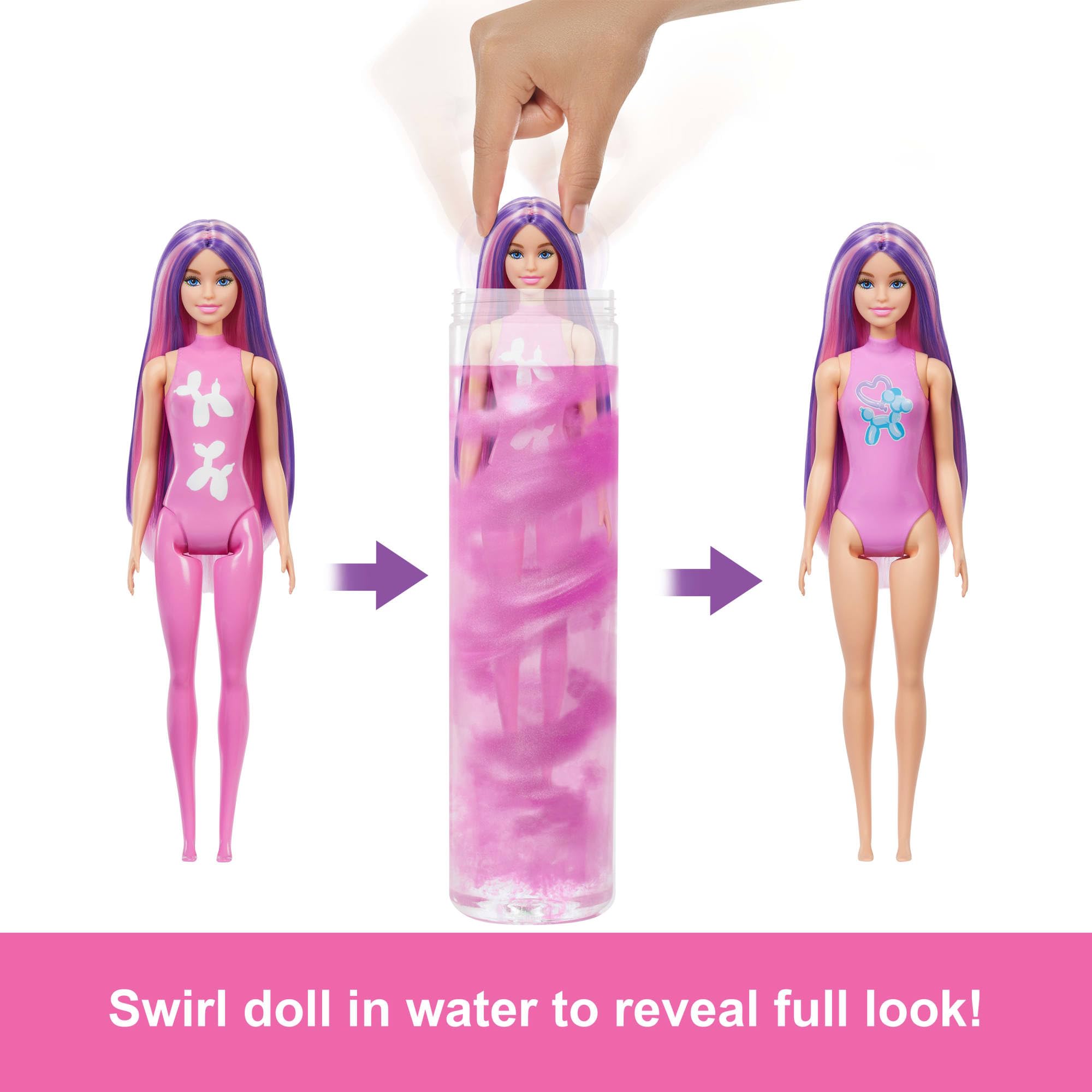 Barbie Color Reveal Doll & Accessories - Balloon Animals Series, 6 Surprises, Ages 3+