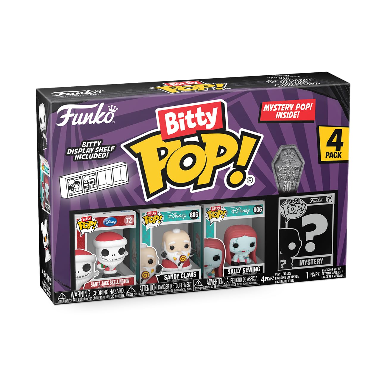 Funko Bitty POP! The Nightmare Before Christmas - Santa Jack Vinyl Figure 10