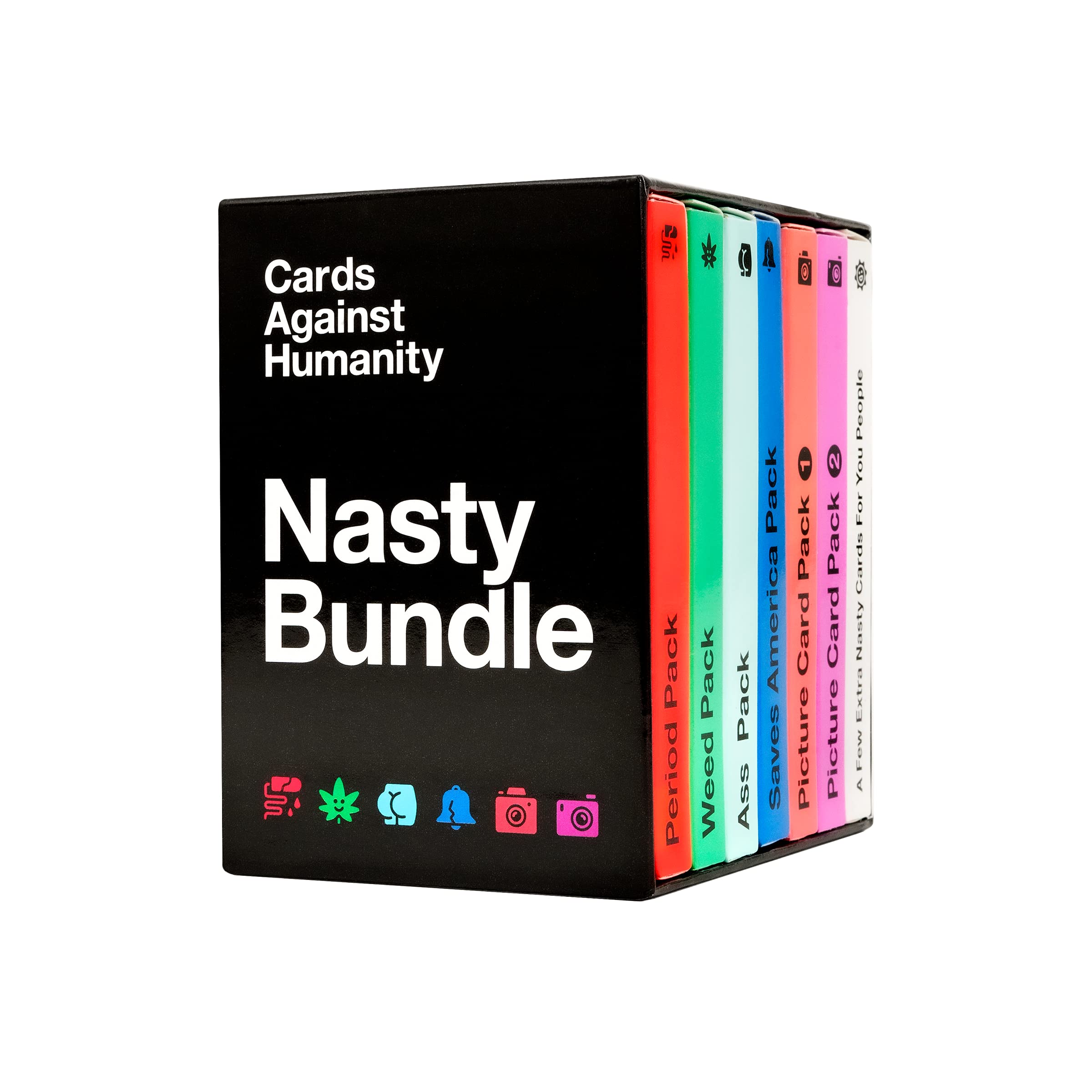 Cards Against Humanity Nasty Bundle - 6 Themed Expansion Packs + 10 New Cards | Adult Card Game 1