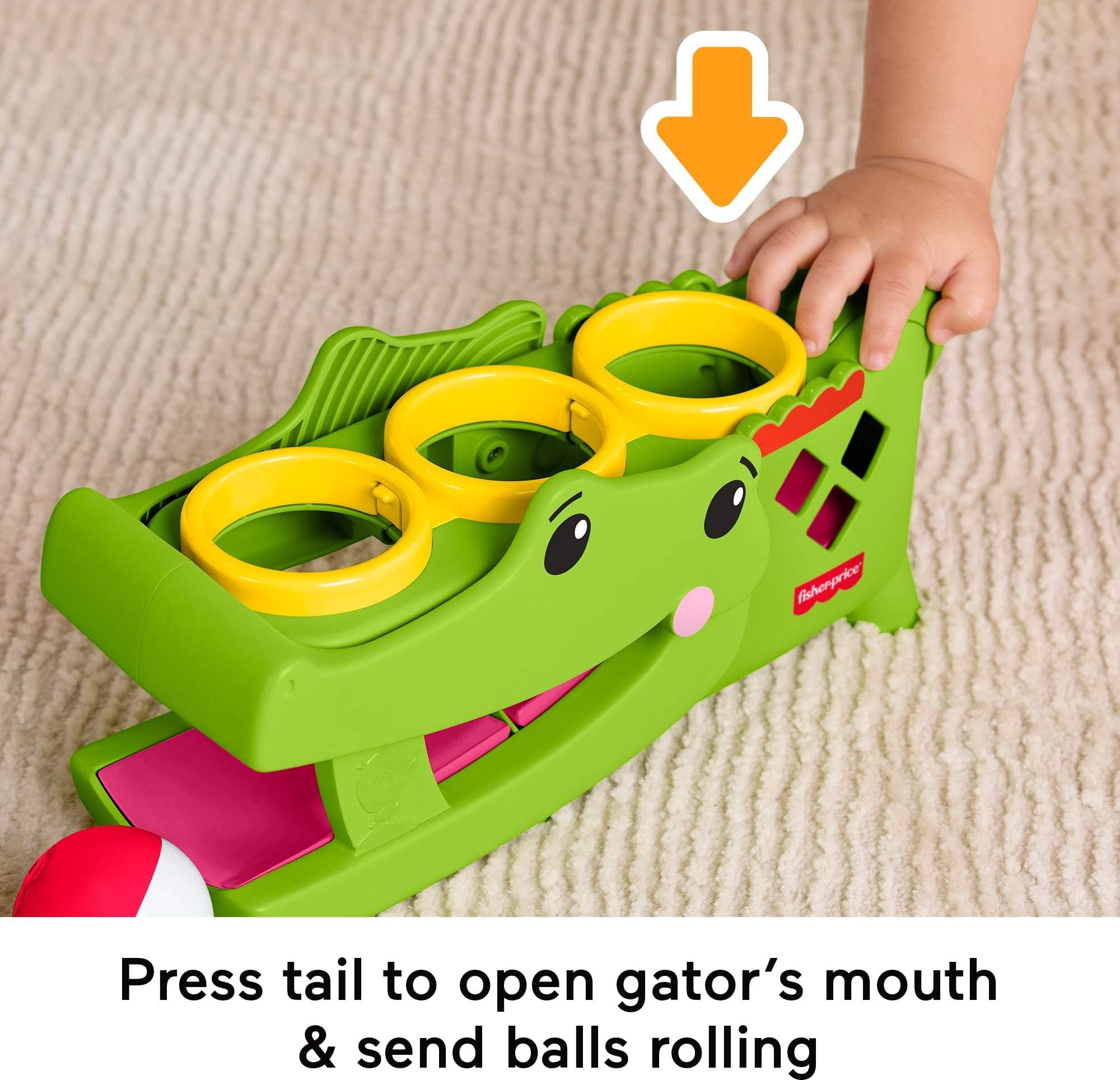 Fisher-Price Sit & Tap Rolligator Baby Toy | 9+ Months | Multicolor 4