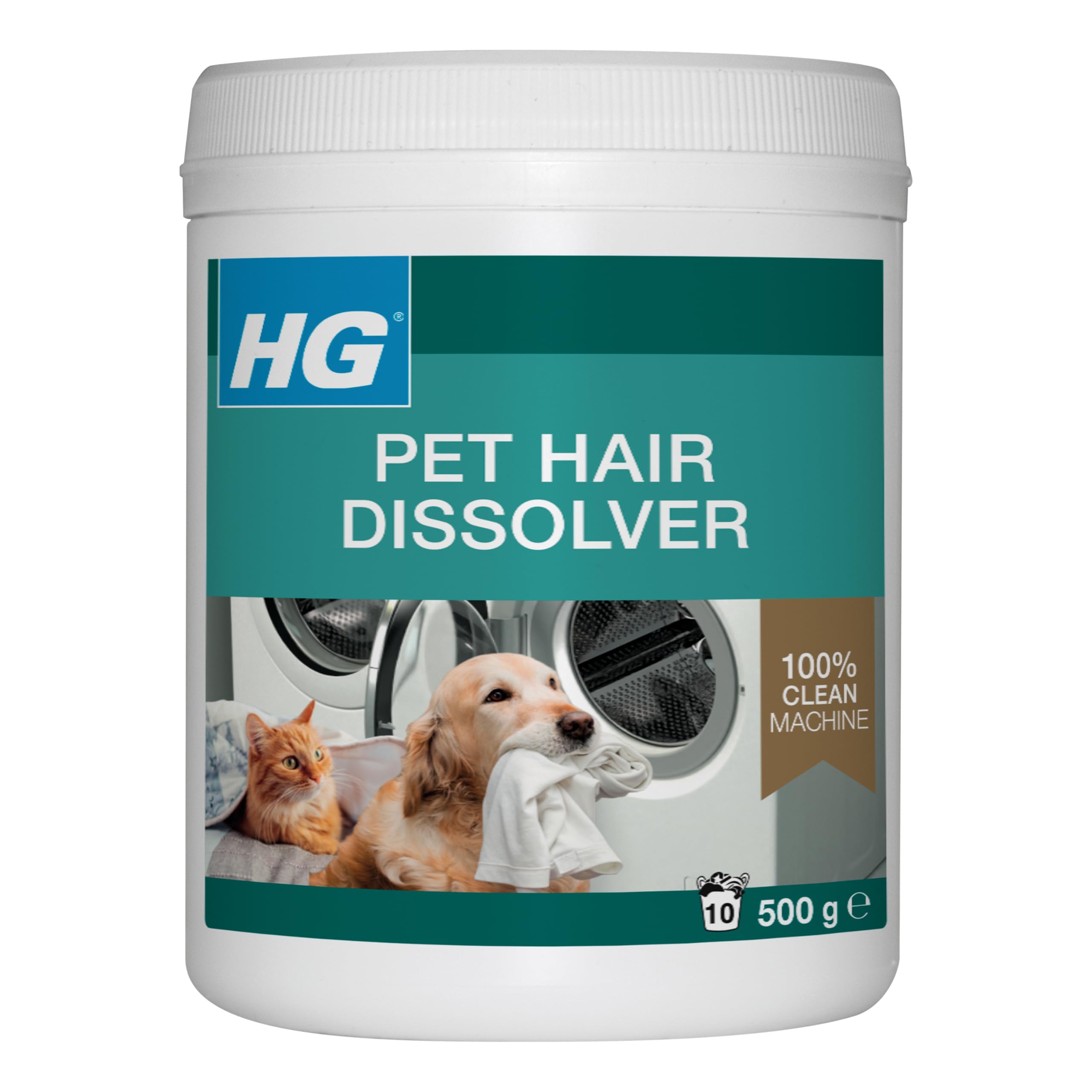 HG Pet Hair Dissolver Powder - Animal Hair Remover for Clothes & Textiles | 500g
