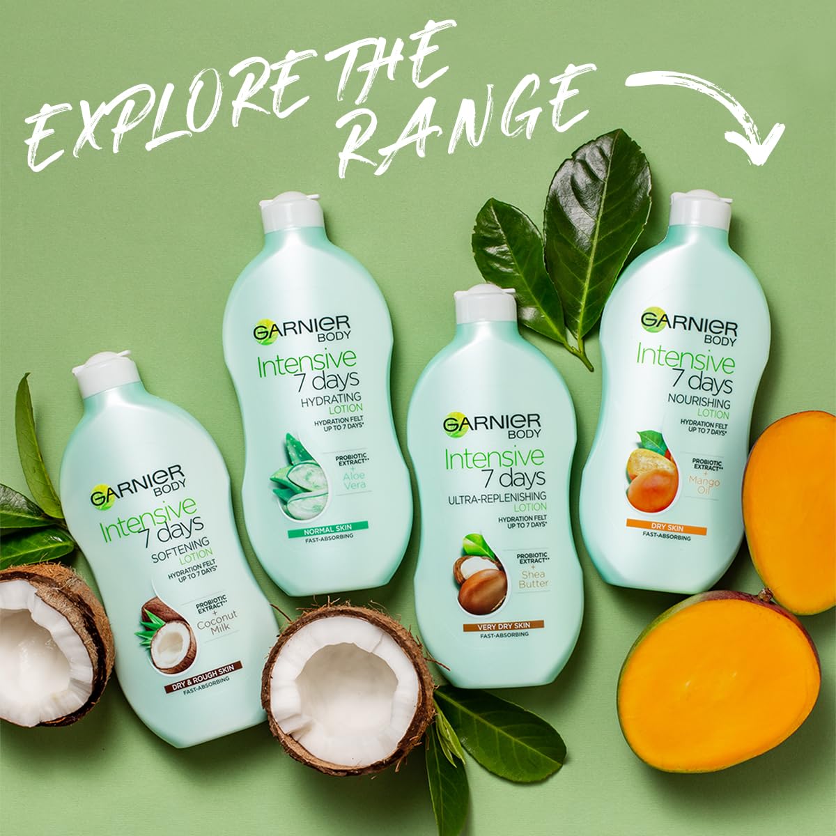 Garnier Intensive 7 Days Aloe Vera Probiotic Extract Body Lotion (400 ml) 5