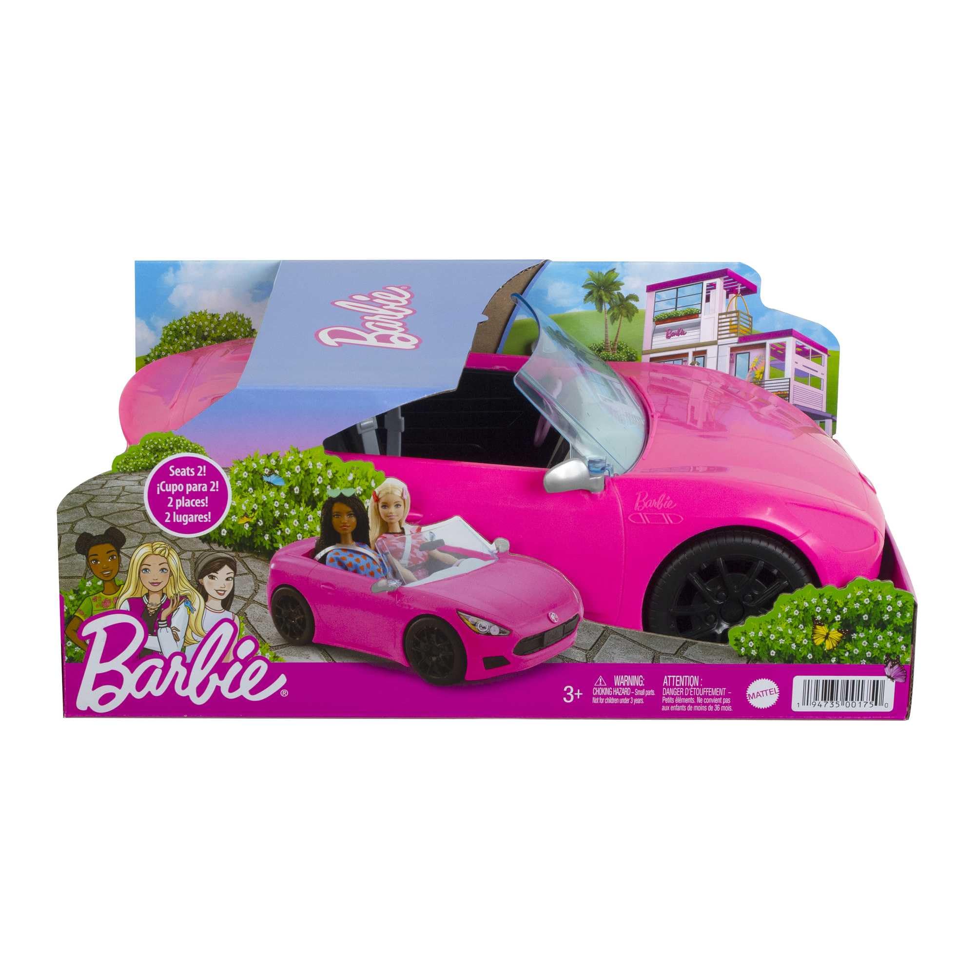 Barbie Sporty Pink Convertible Vehicle Toy for Kids | Seats Two Dolls | HBT92 6