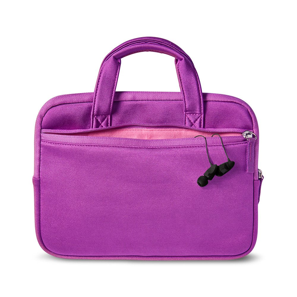 NuPro Zipper Sleeve for Fire HD 10 Kids Edition Tablet | Purple/Pink | Fits Bumper 3