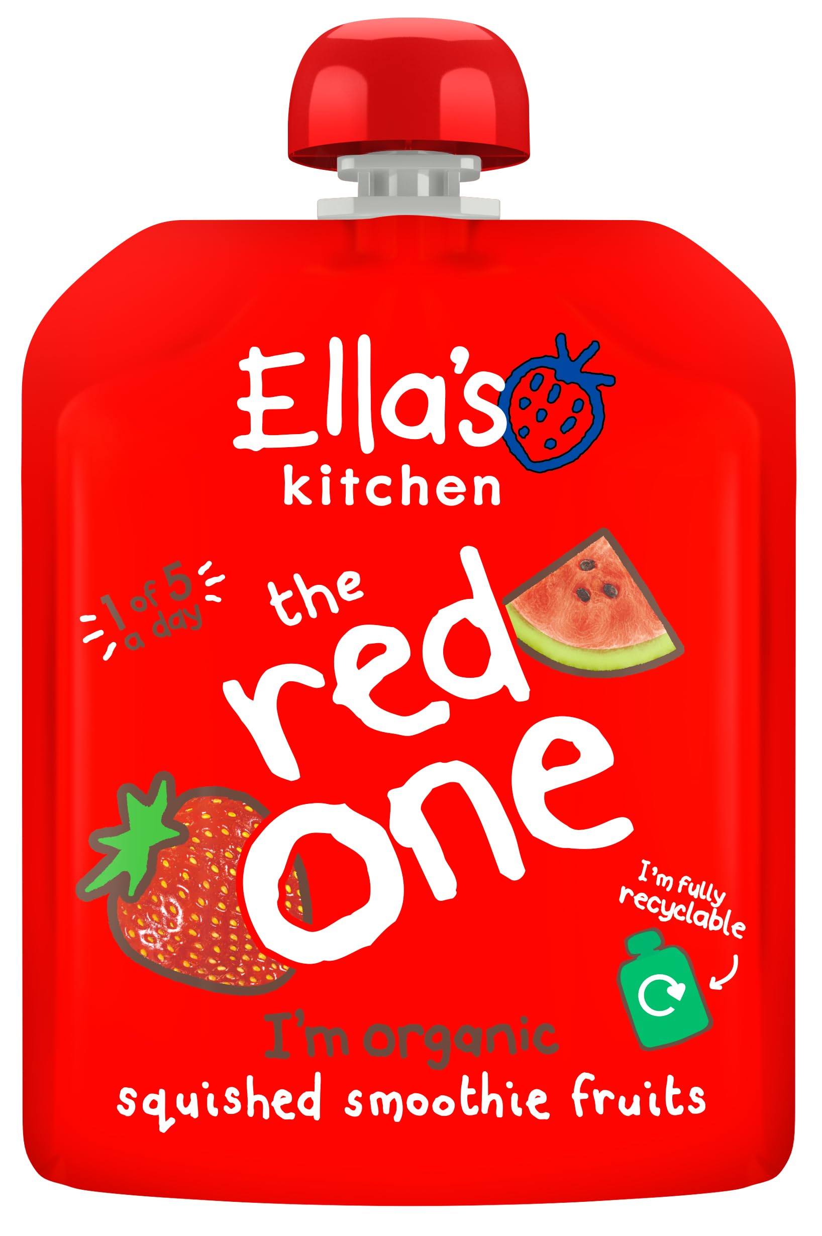 Ella's Kitchen - The Red One Bio Smoothie Früchte Multipack 5 x 90 g