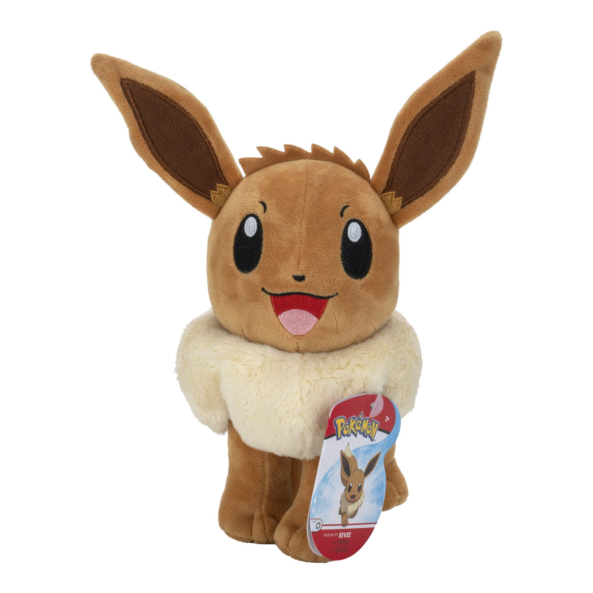 Pokémon Evoli Plüsch – 20 cm großes, superweiches Plüschtier für Kinder