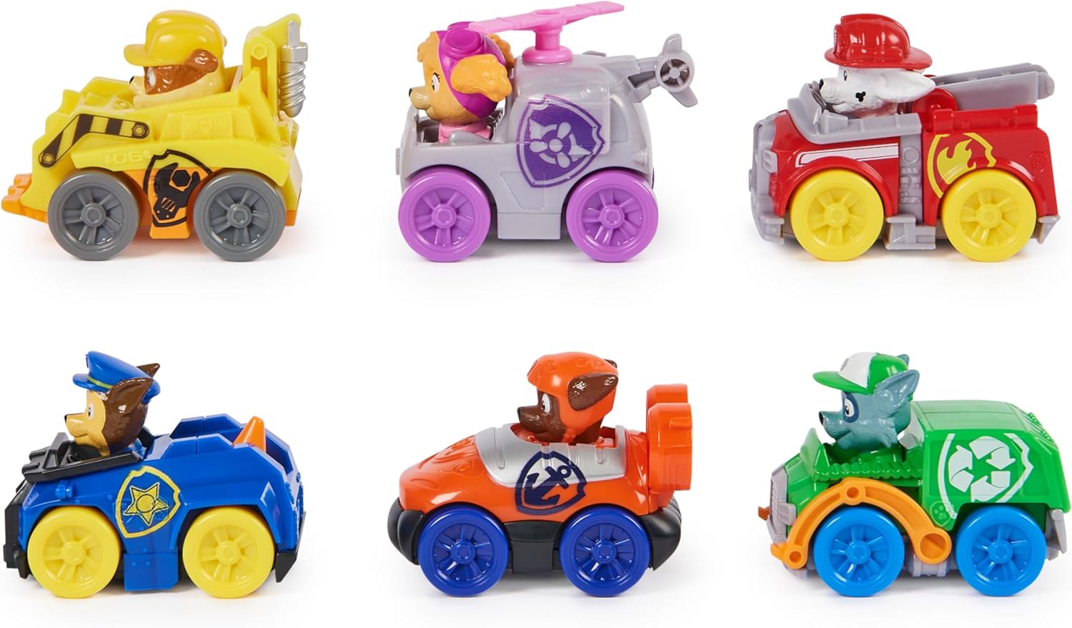 Paw Patrol: Pup Squad Racers 6-Piece Vehicle Gift Set - Action-Packed Toy Cars for Kids 2
