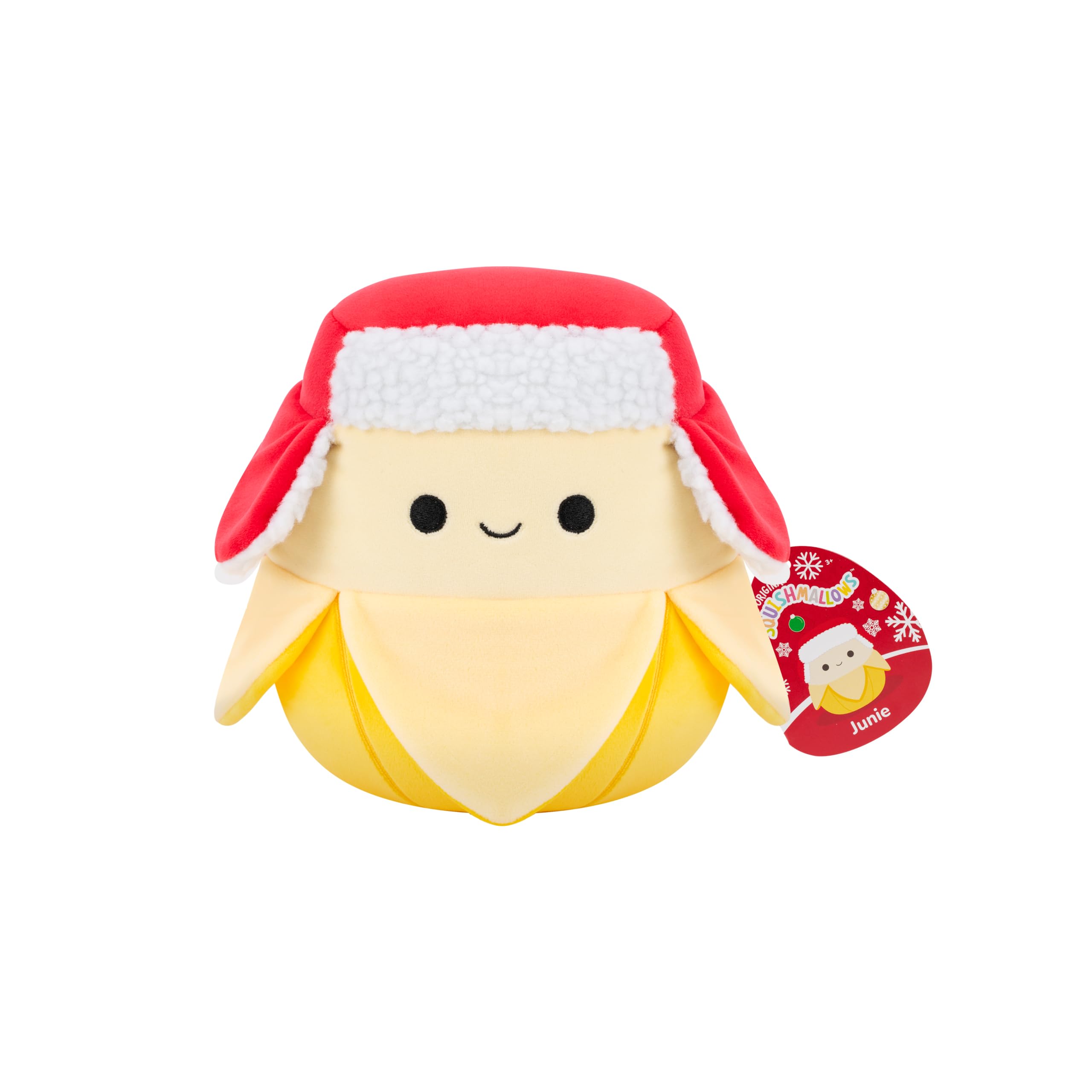 Squishmallows Junie the Yellow Banana Holiday Plush - 7.5-Inch Soft Stuffed Animal for Kids 3+
