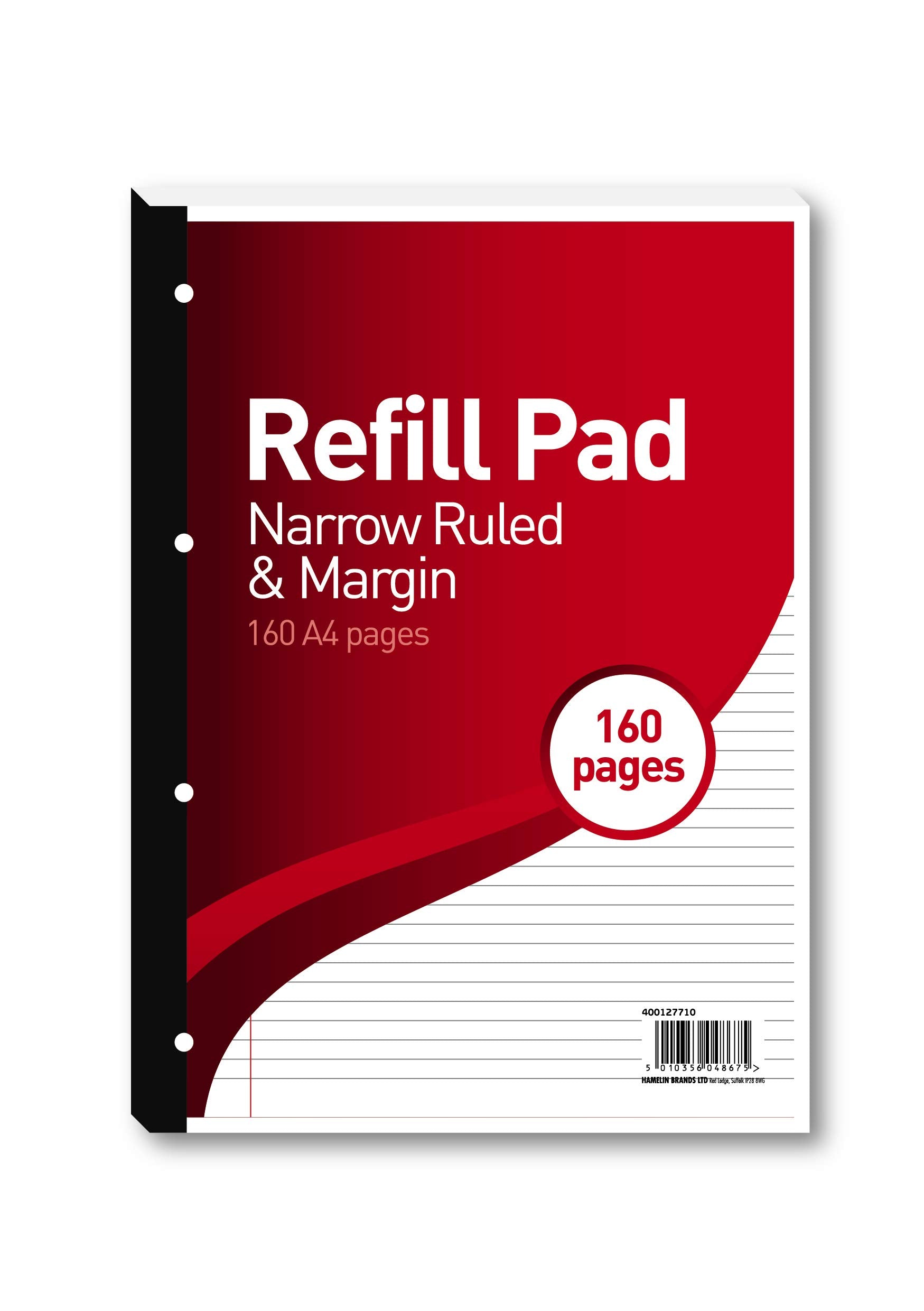 SUMMIT Hamelin A4 Refill Pad - 5 Pack | 160 Pages Each | 6mm Narrow Ruled with Margin 2