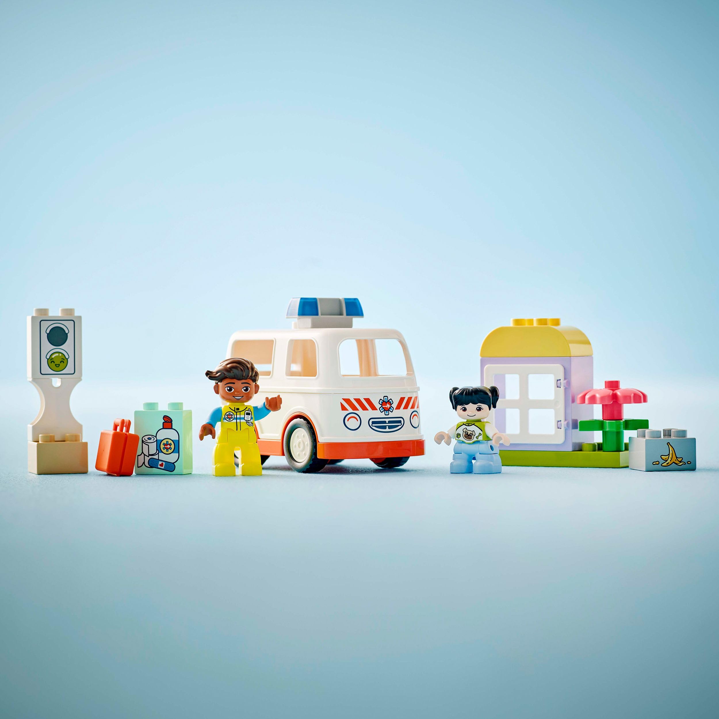 LEGO DUPLO Ambulance & Driver Set - Educational Role Play Toy for Toddlers 2+