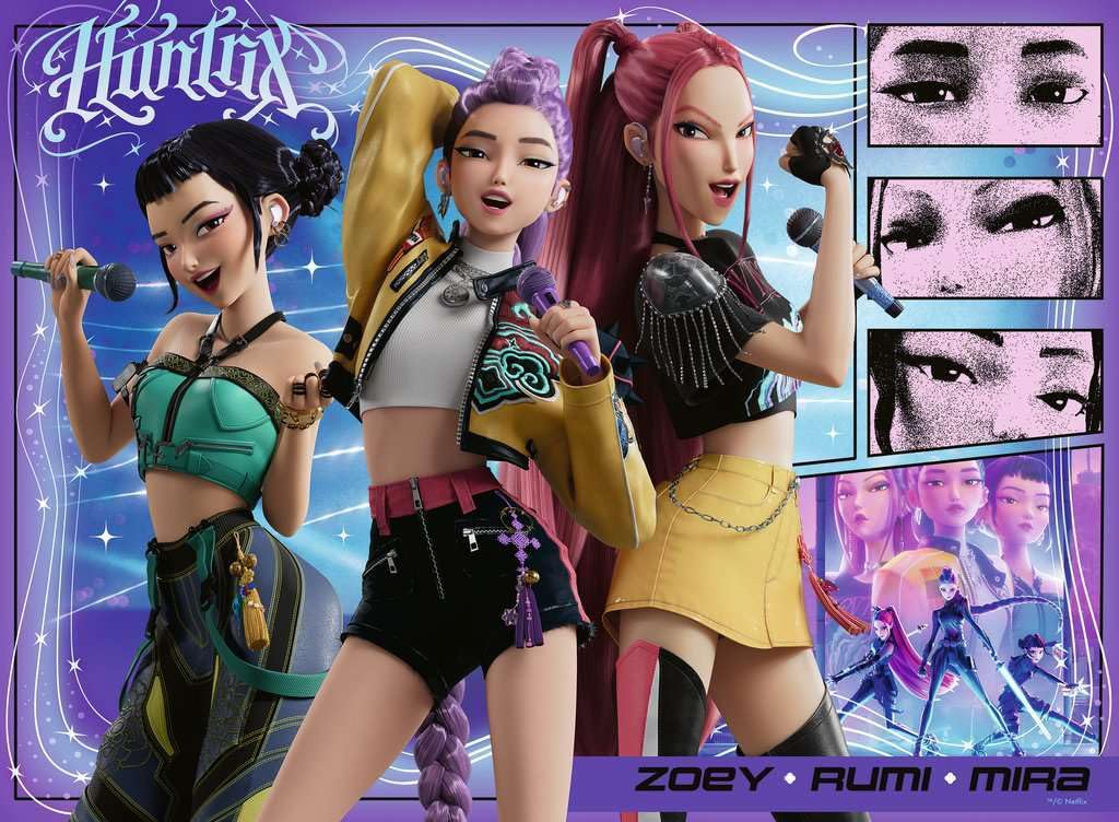 Ravensburger K-Pop Demon Hunters Jigsaw Puzzle - 100 XXL Pieces | Ages 6+ | 49 x 36cm 2