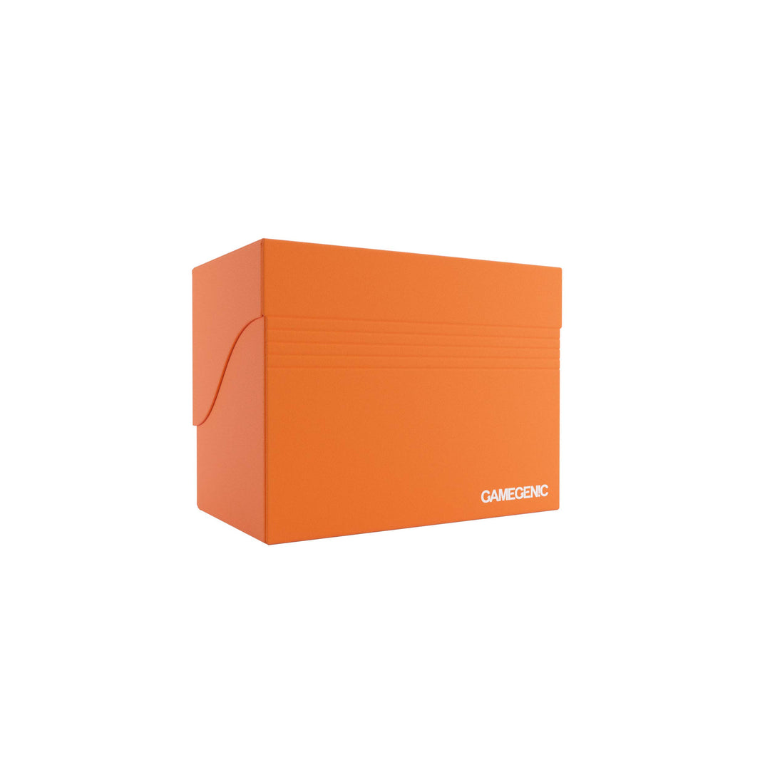 Gamegenic 80-Card Side Holder - Holds 80 Double-Sleeved Cards, Orange