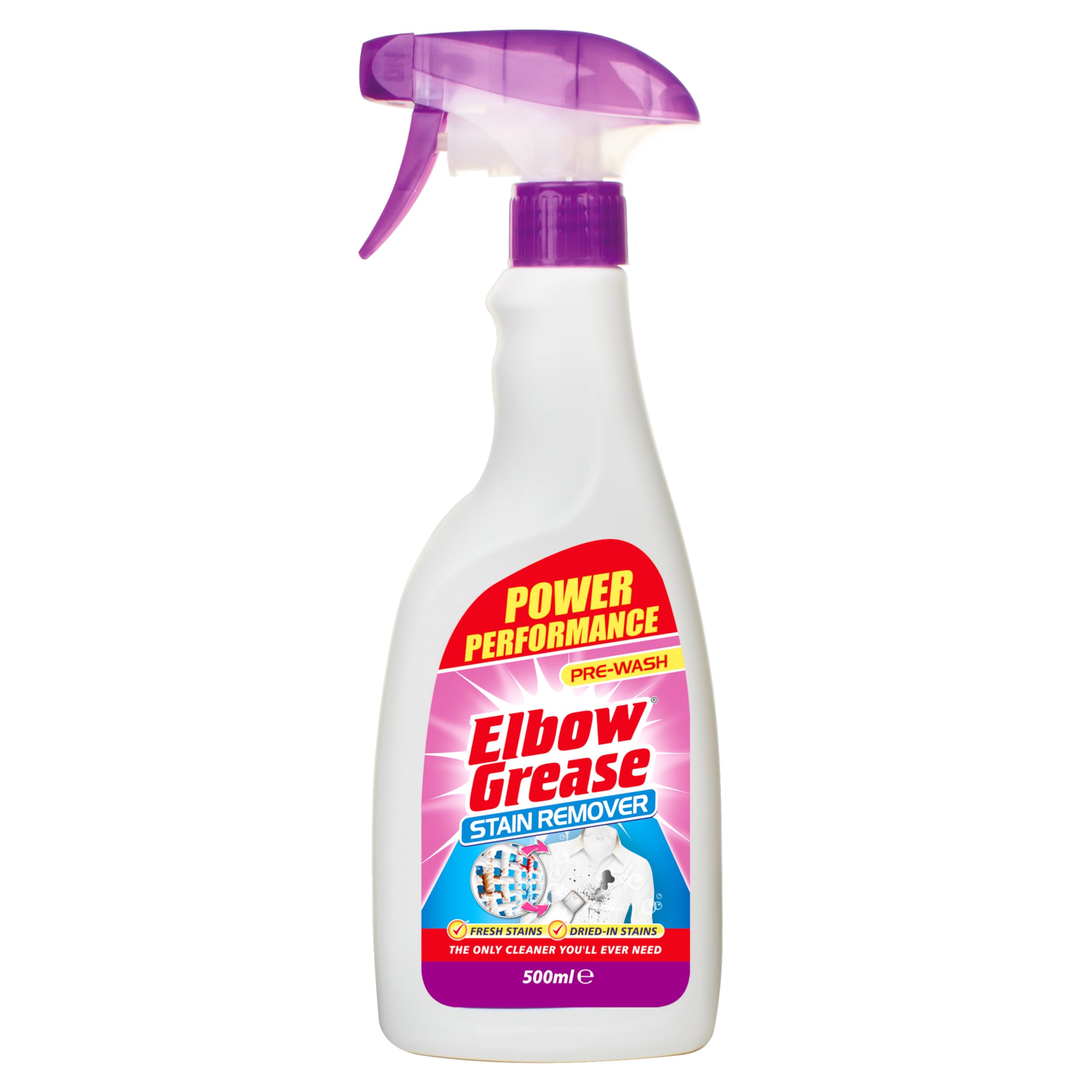 Elbow Grease Stain Remover Spray - Tough on Dried Spills | 500ml 1
