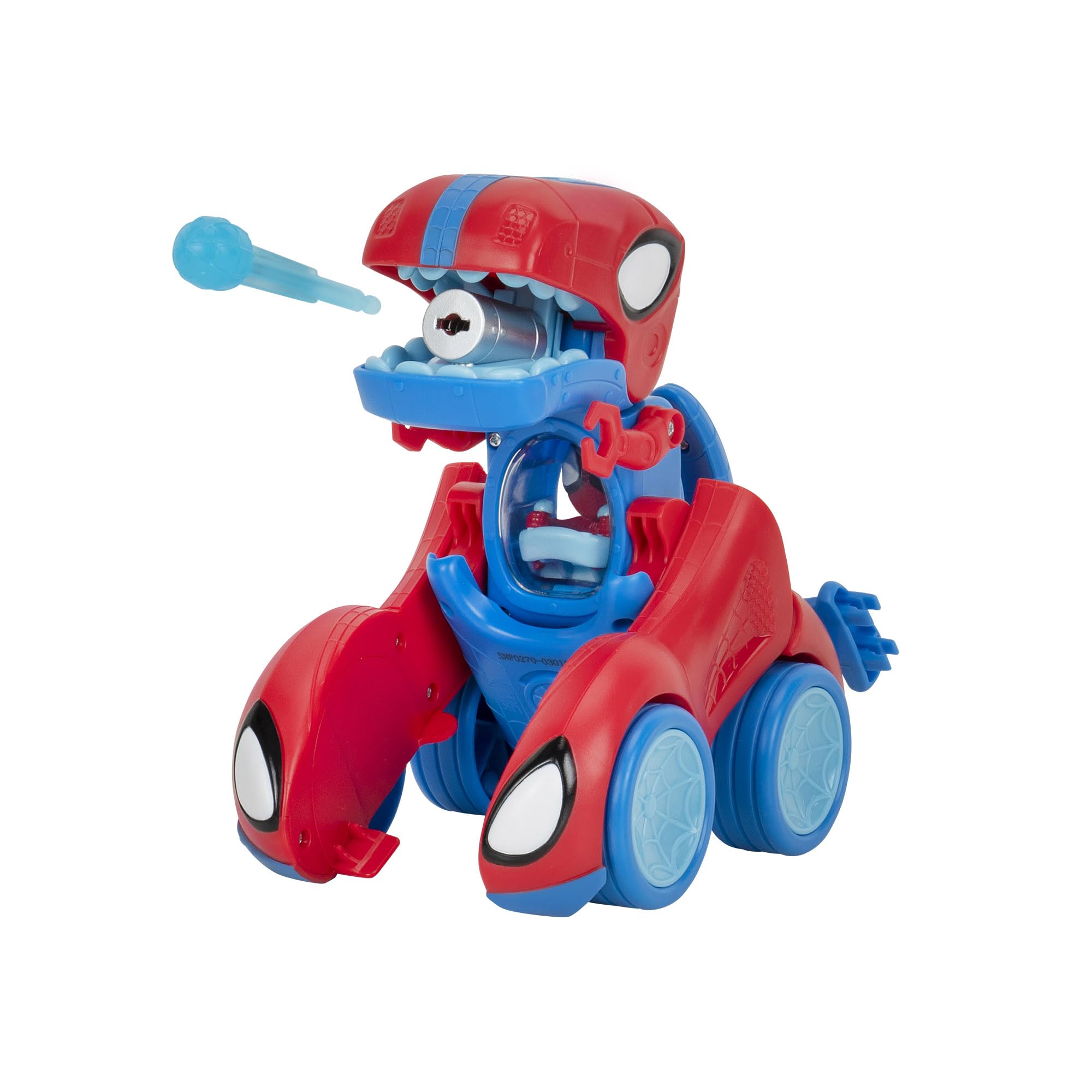 Spidey-Rex Racer - 8-Inch Transforming Vehicle with Sound Effects & Web Darts 2