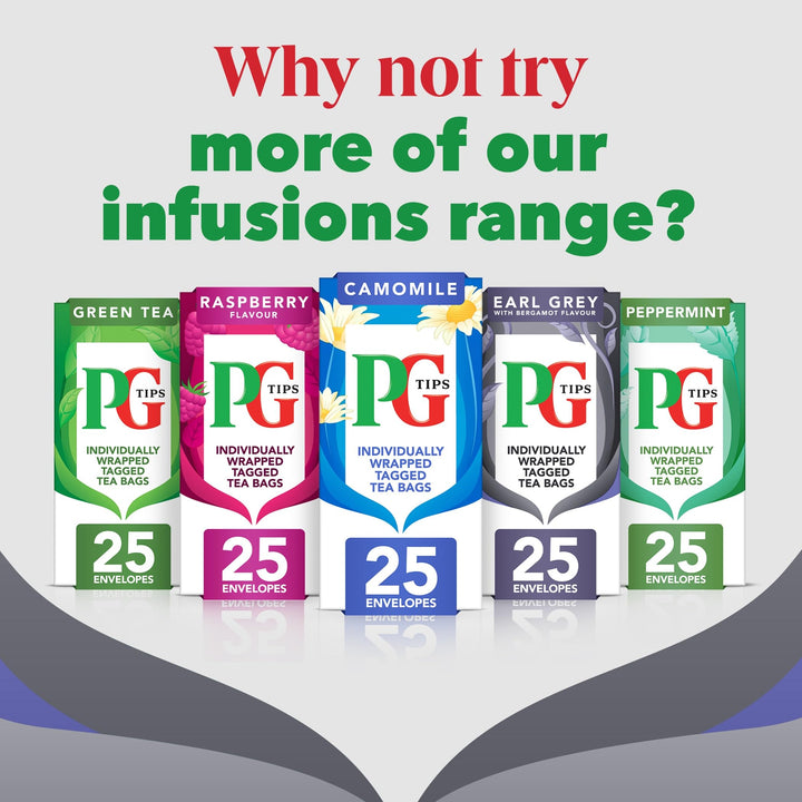 PG Tips - Earl Grey Individually Wrapped Tea Bags, 150 Enveloped Flavoured Black Tea