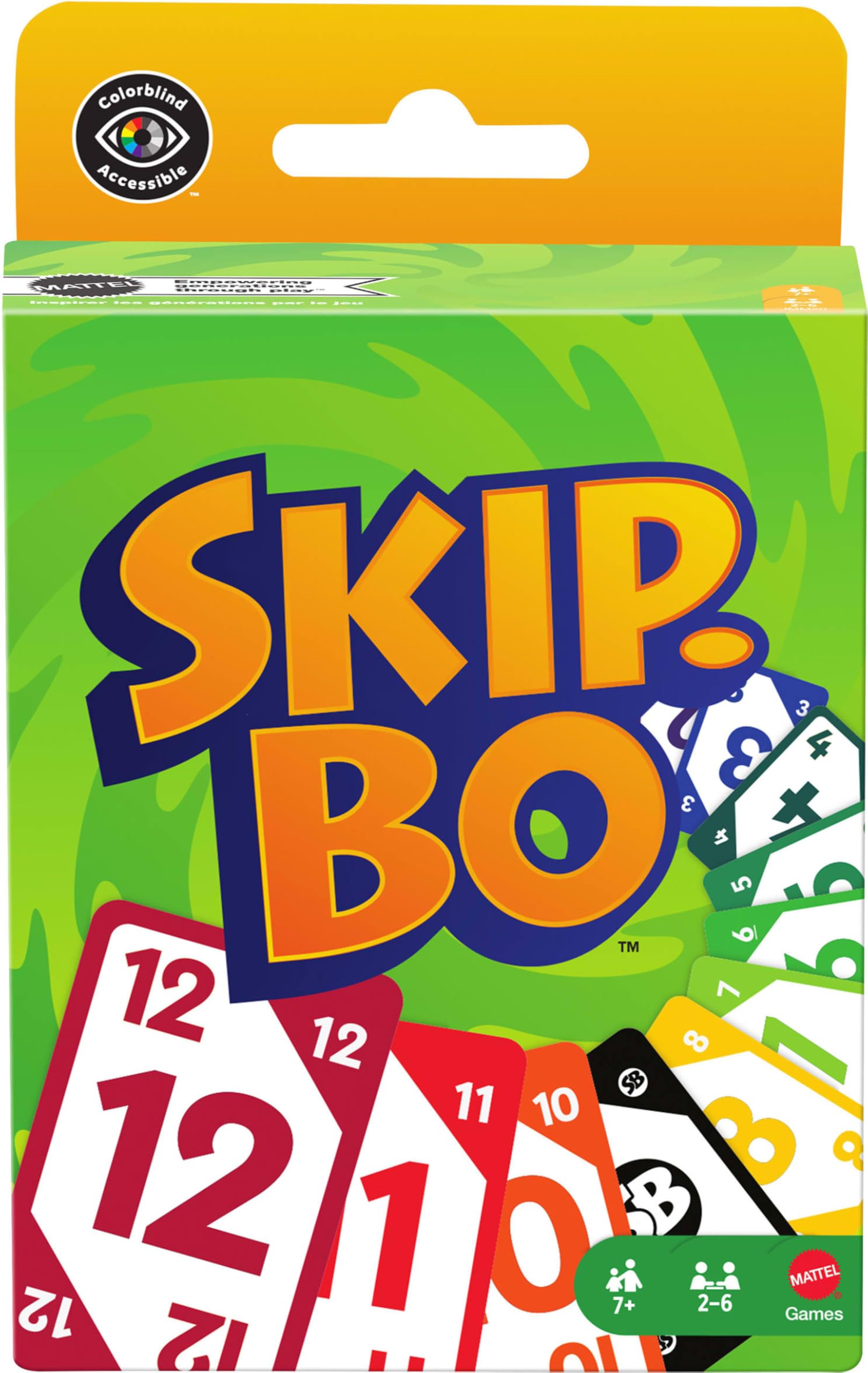 Juegos Mattel Skip-Bo Card Game - Family Strategy Game | 168 Cards | Ages 7+ 6