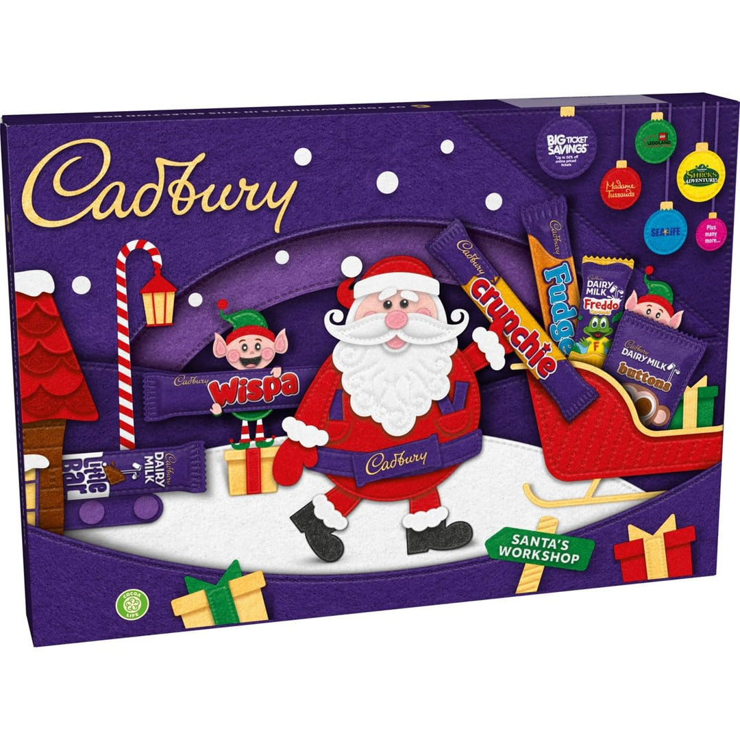 Cadbury Festive Chocolate Selection Box, Perfect Stocking Filler Gift, Incl