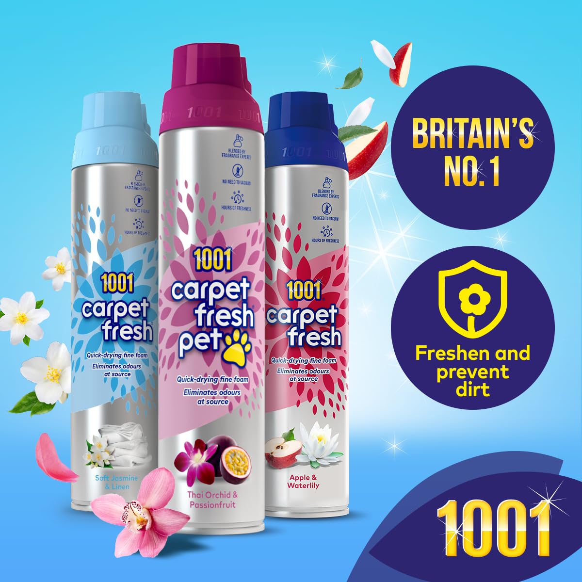 1001 Carpet Fresh Apple & Waterlily 300ml 3