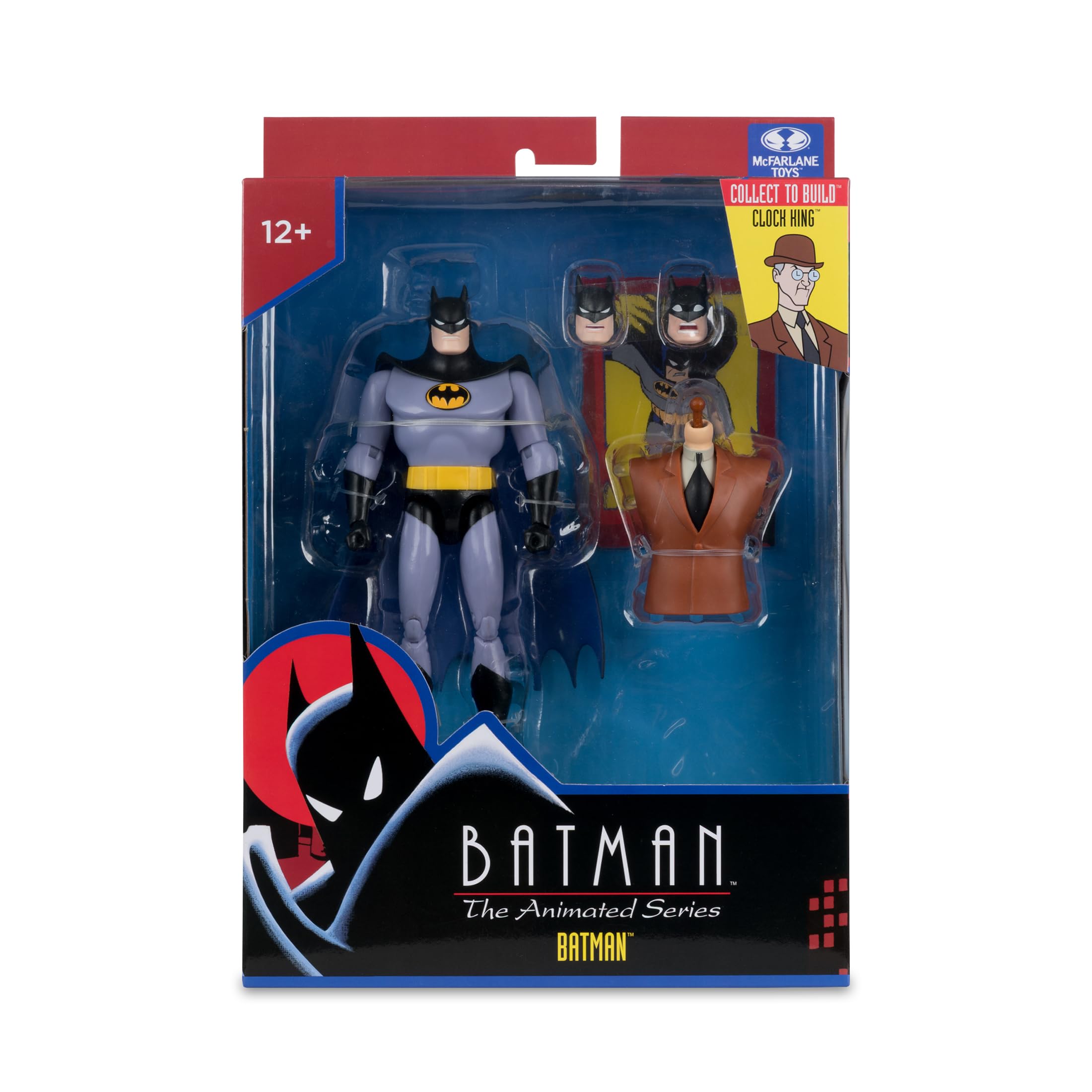 McFarlane Batman: The Animated Series Batman 6-Inch Action Figure | Articulated | Includes Alternate Heads 7