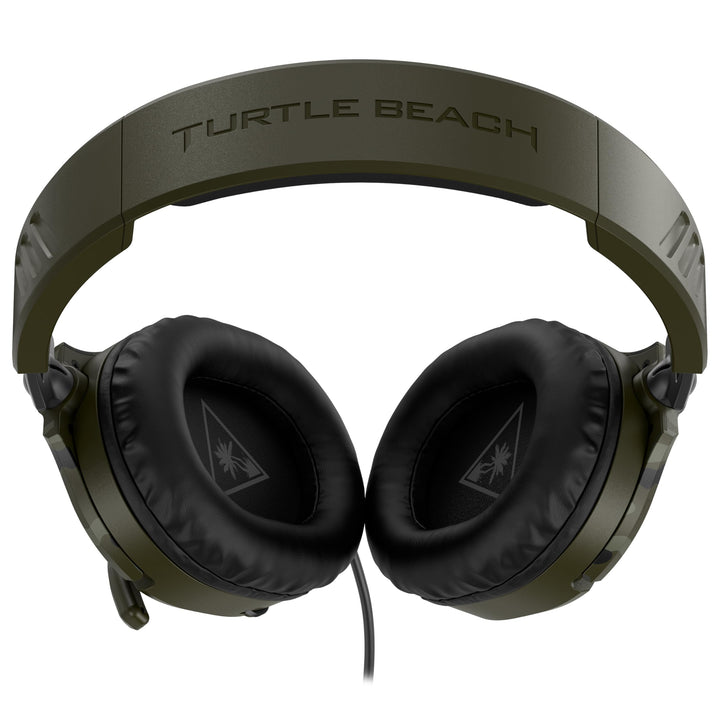 Turtle Beach Recon 70 Camo Green Gaming Headset – 40mm Speakers, Flip-Up Mic, Compatible with Xbox, PS5, PS4, Switch & PC
