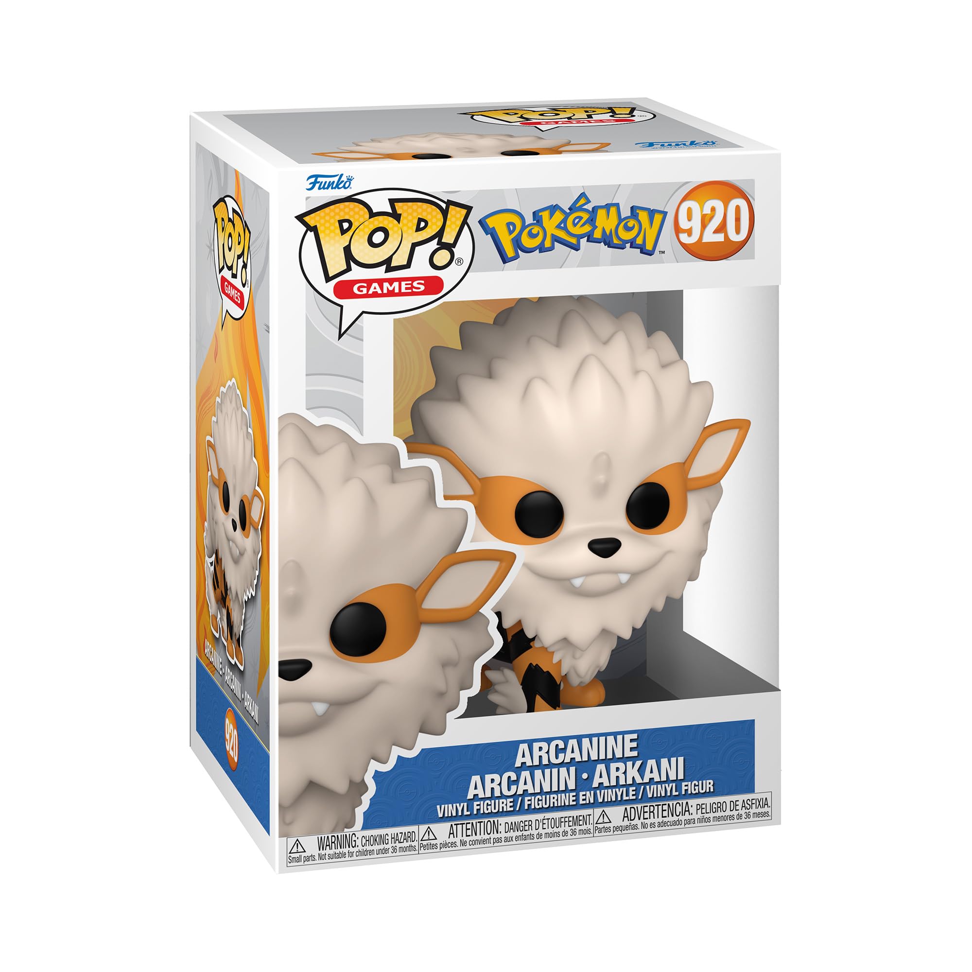 Funko Pop! Games: Pokémon Arcanine Vinyl Figure | 3.75 Inches Tall | Red 1