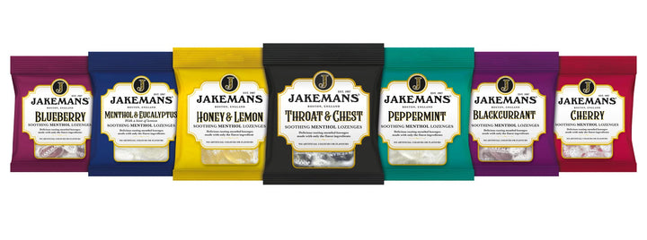 Jakemans Honey & Lemon 73g - Pack of 12 - Soothing Menthol Lozenges