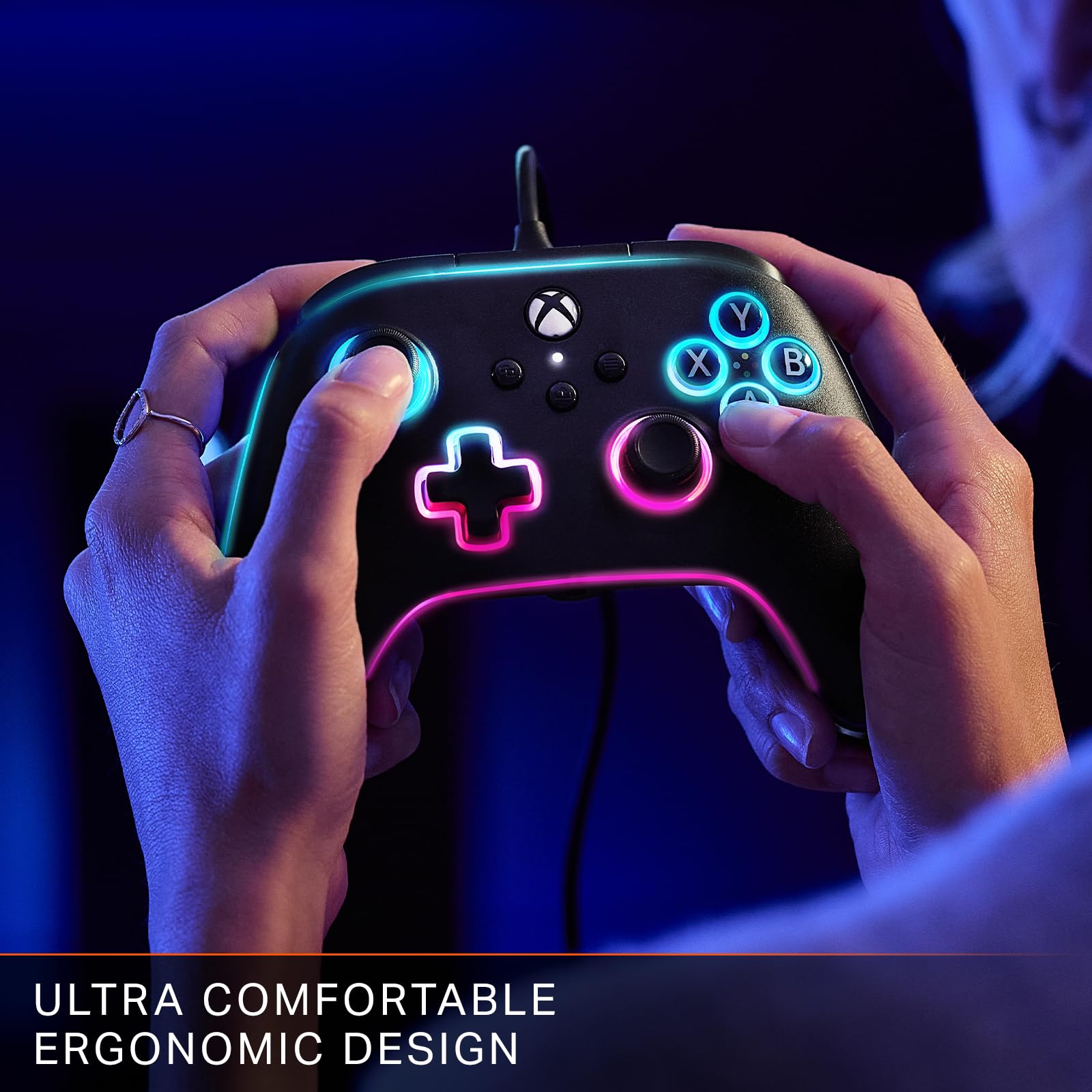 PowerA Advantage Wired Controller for Xbox Series X|S with Lumectra RGB Lighting - Black 2