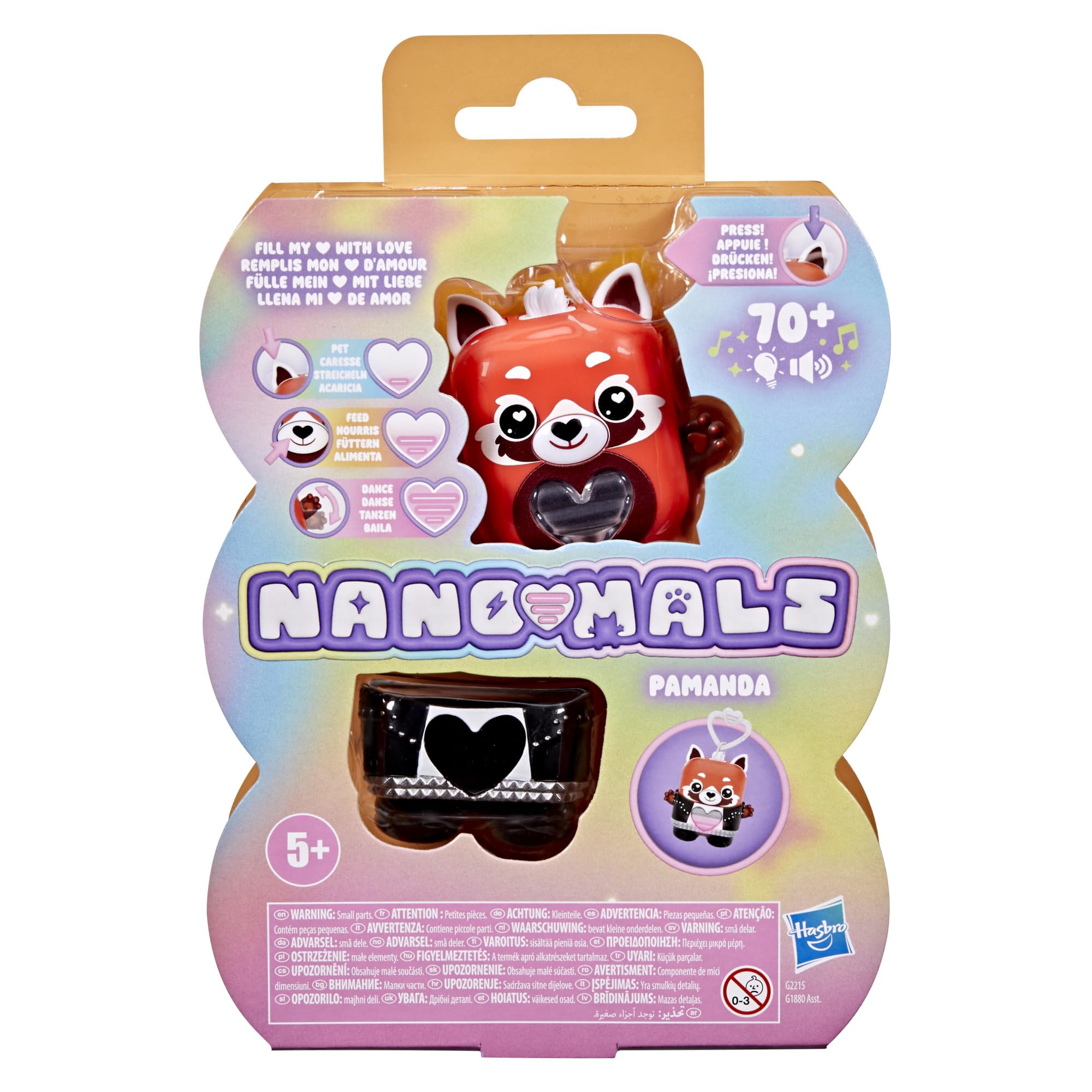 Hasbro Nano-Mals Pamanda the Red Panda Electronic Fidget Pet 4