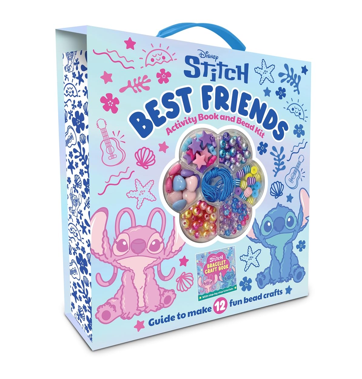 Autumn Disney Stitch Best Friends Activity Book & Bead Kit | Make 12 Bracelets | Multicoloured 1