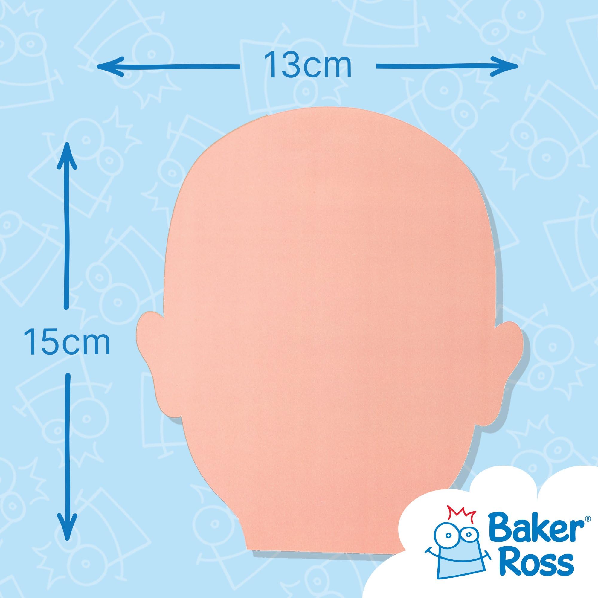 Baker Ross Skin Tone Face Cut-Outs AW757 - 56 Pieces, 8 Assorted Skin Colours | 15 x 13 cm 3