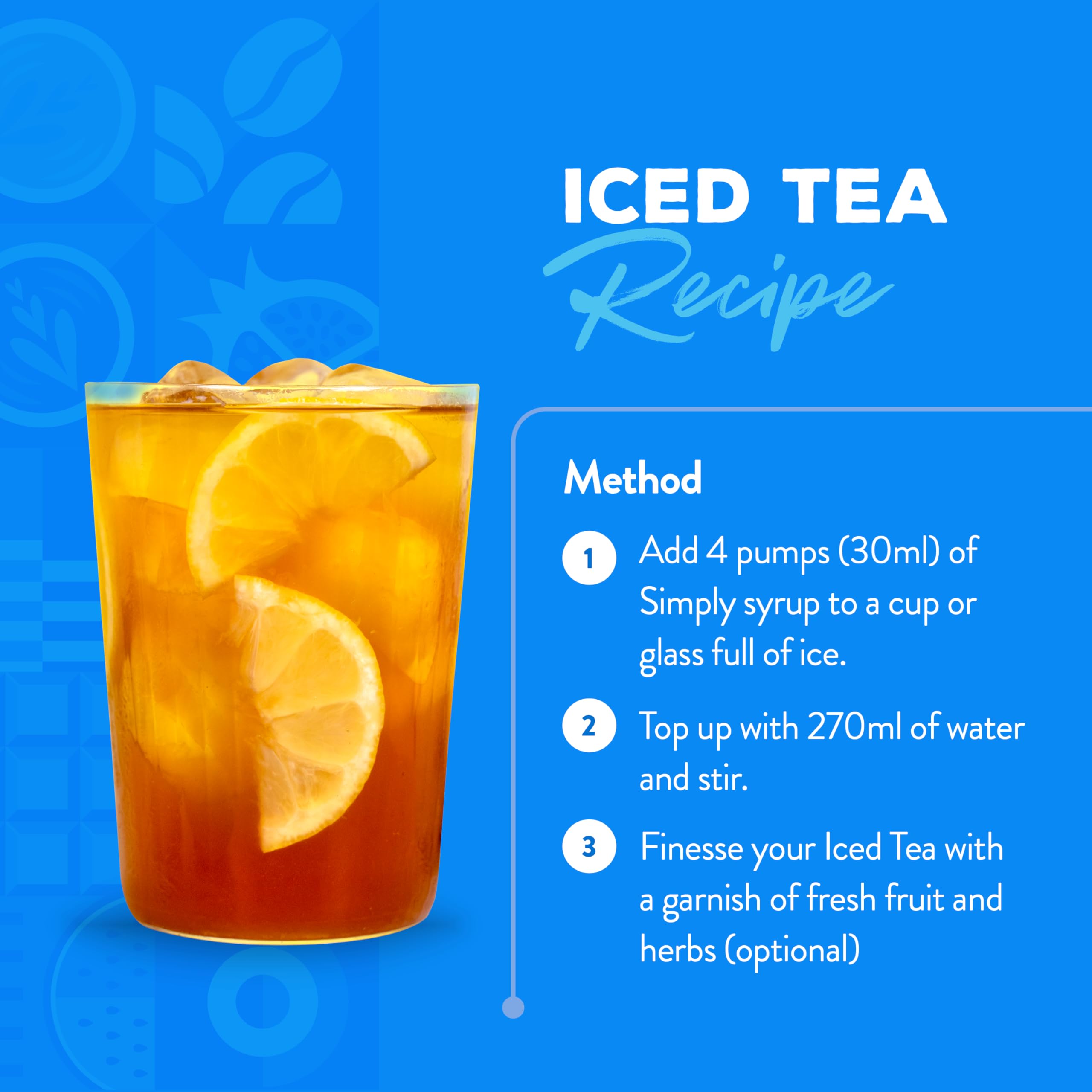 Simply Sugar Free Peach Iced Tea Syrup - Vegan, Gluten Free, Halal Certified | 1L 3