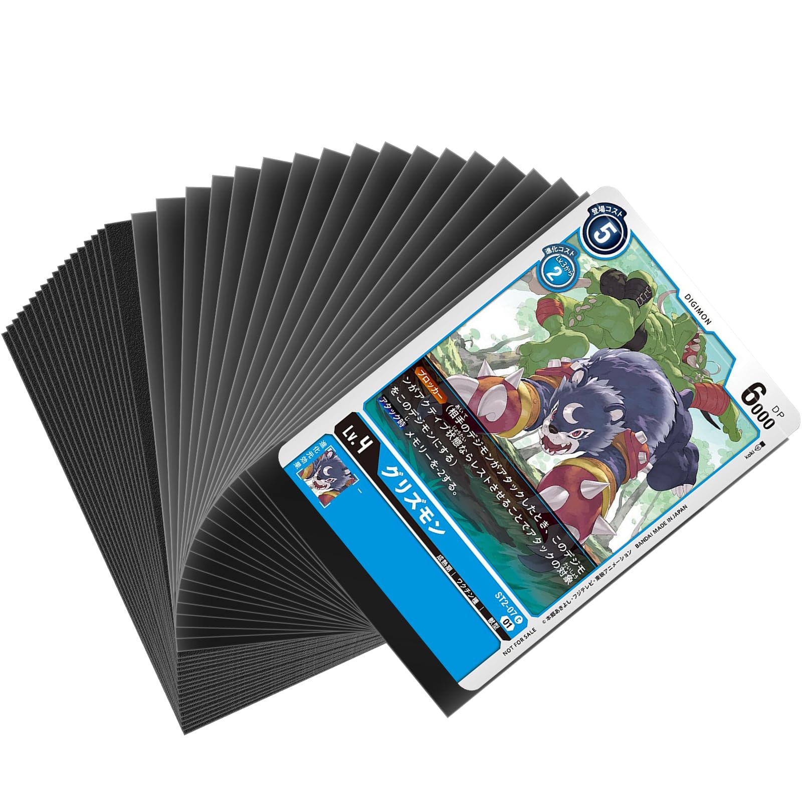 MOXYOY 100 Pcs Card Sleeves - Double Sided PP Protection | 66x91mm Size | Anti-Slip Frosted Back