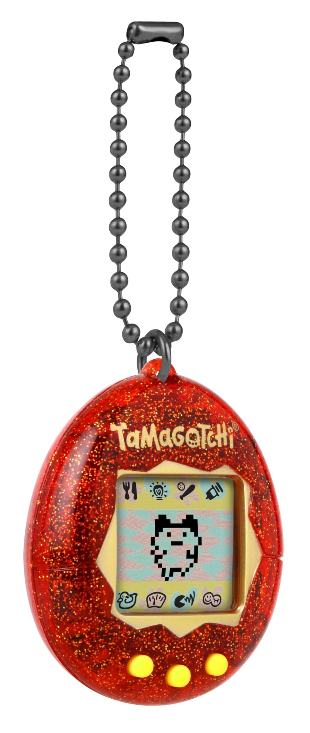 Bandai Tamagotchi Original Red Glitter Shell - Retro Virtual Pet Toy for Kids 8+ 2